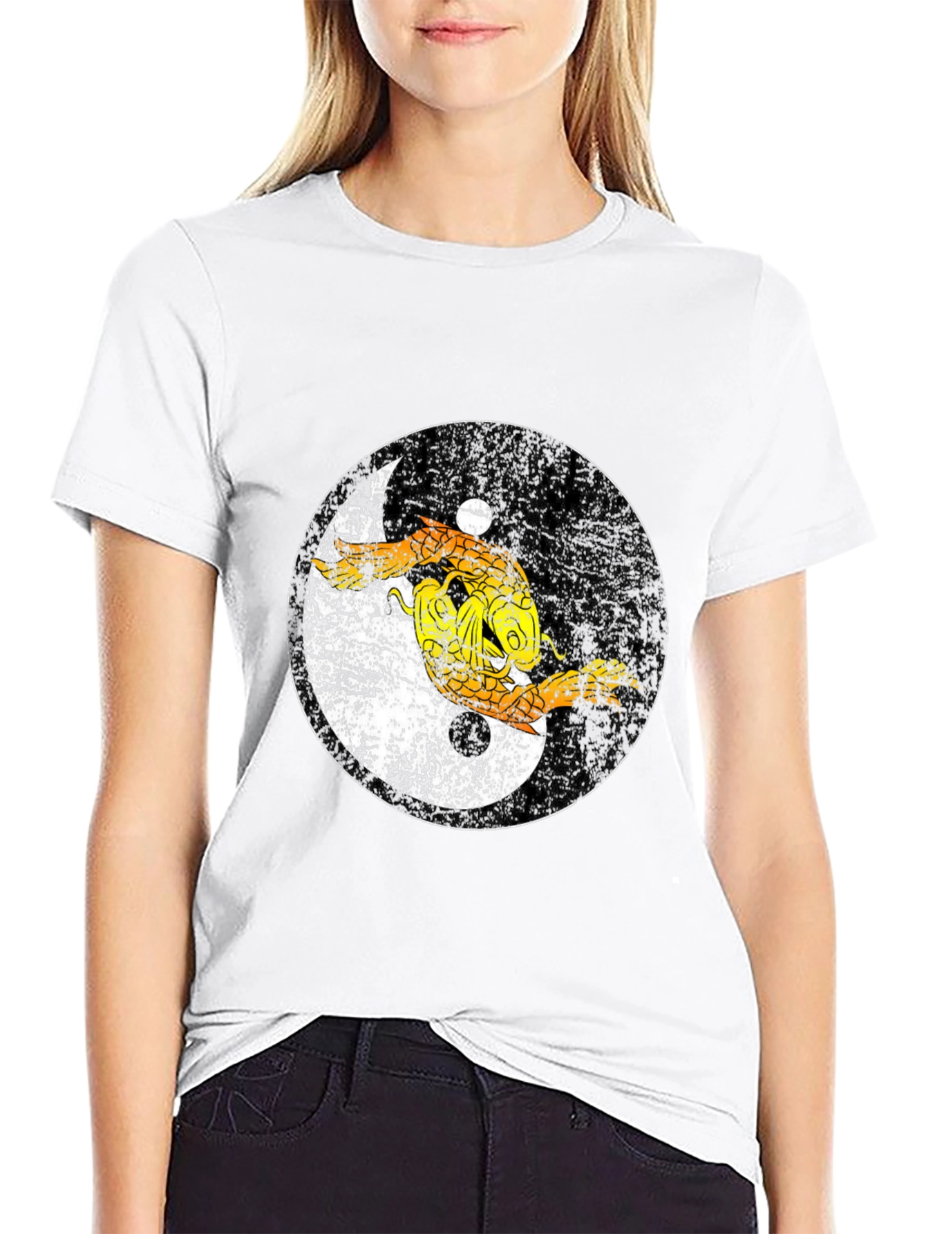 Yin Yang Dragon Graphic Tee