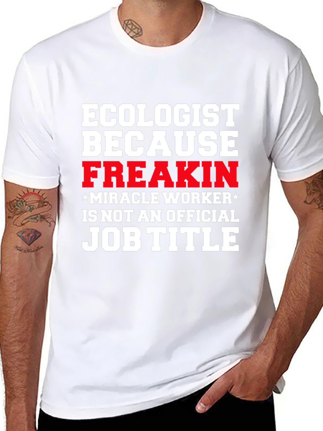 Ecologist Funny Job Title Graphic T-Shirt