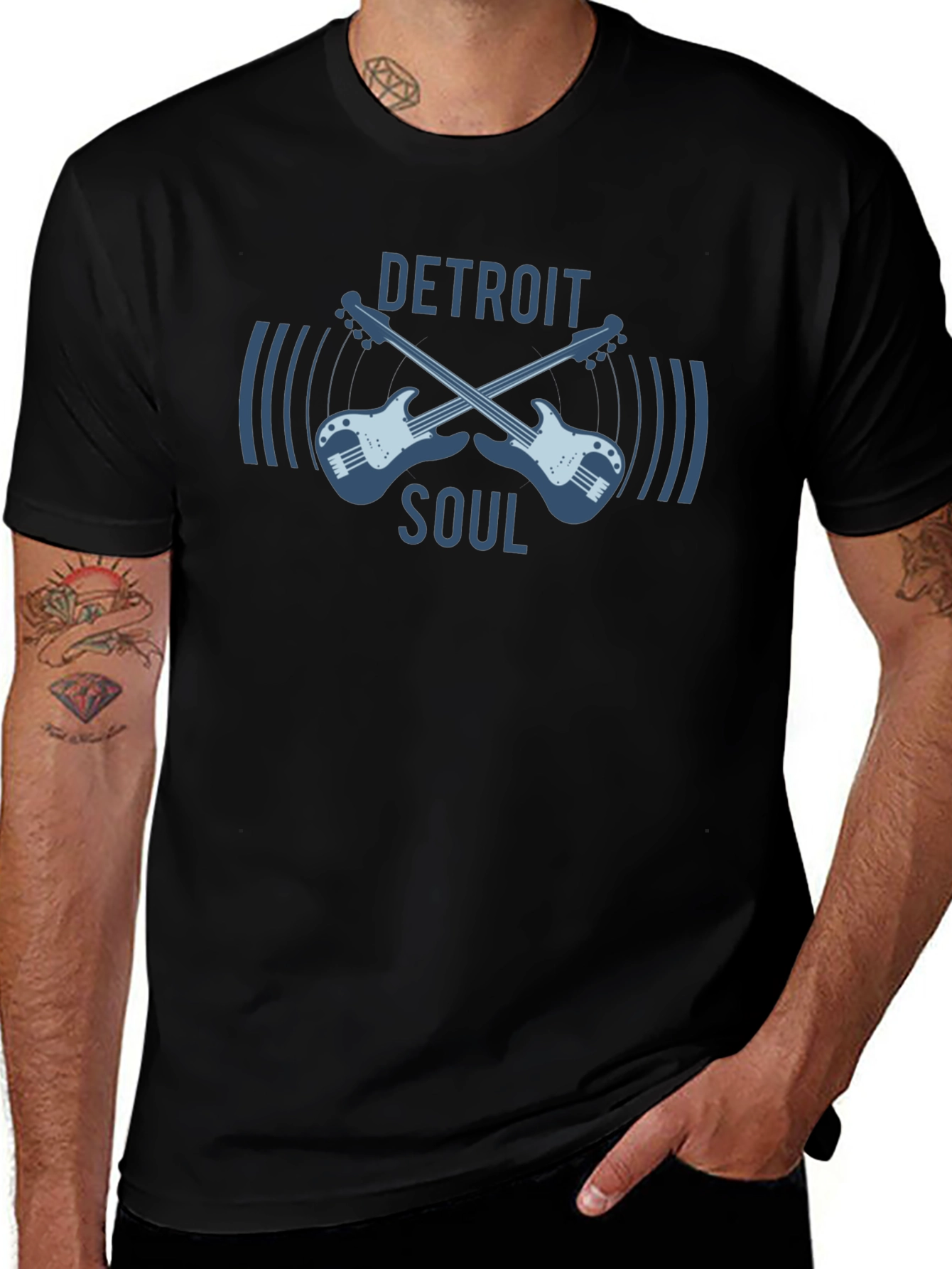 Detroit Soul T-Shirt - Guitar Graphic Tee