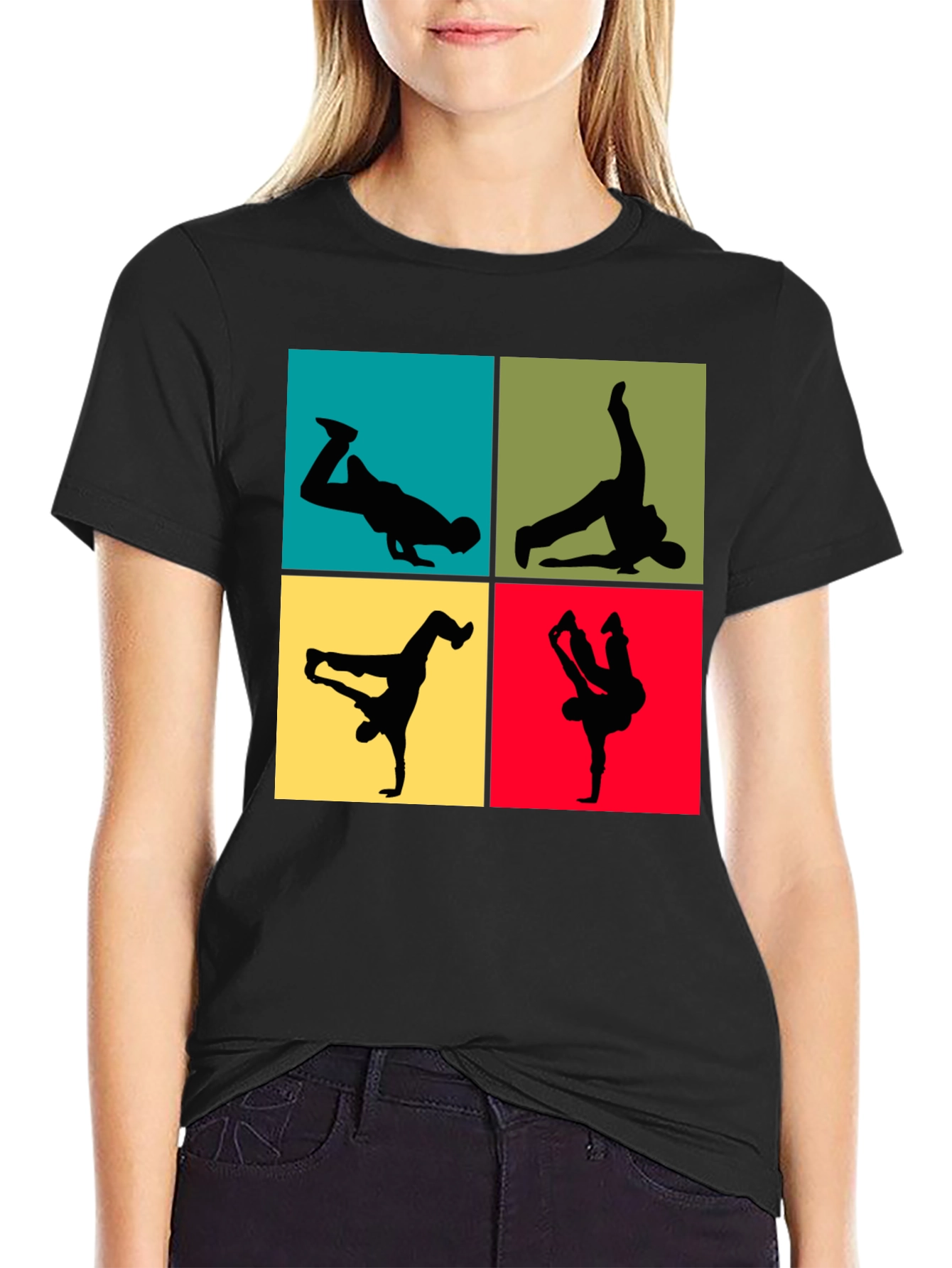 Breakdance Pose Graphic Tee - Cool Dancer T-Shirt