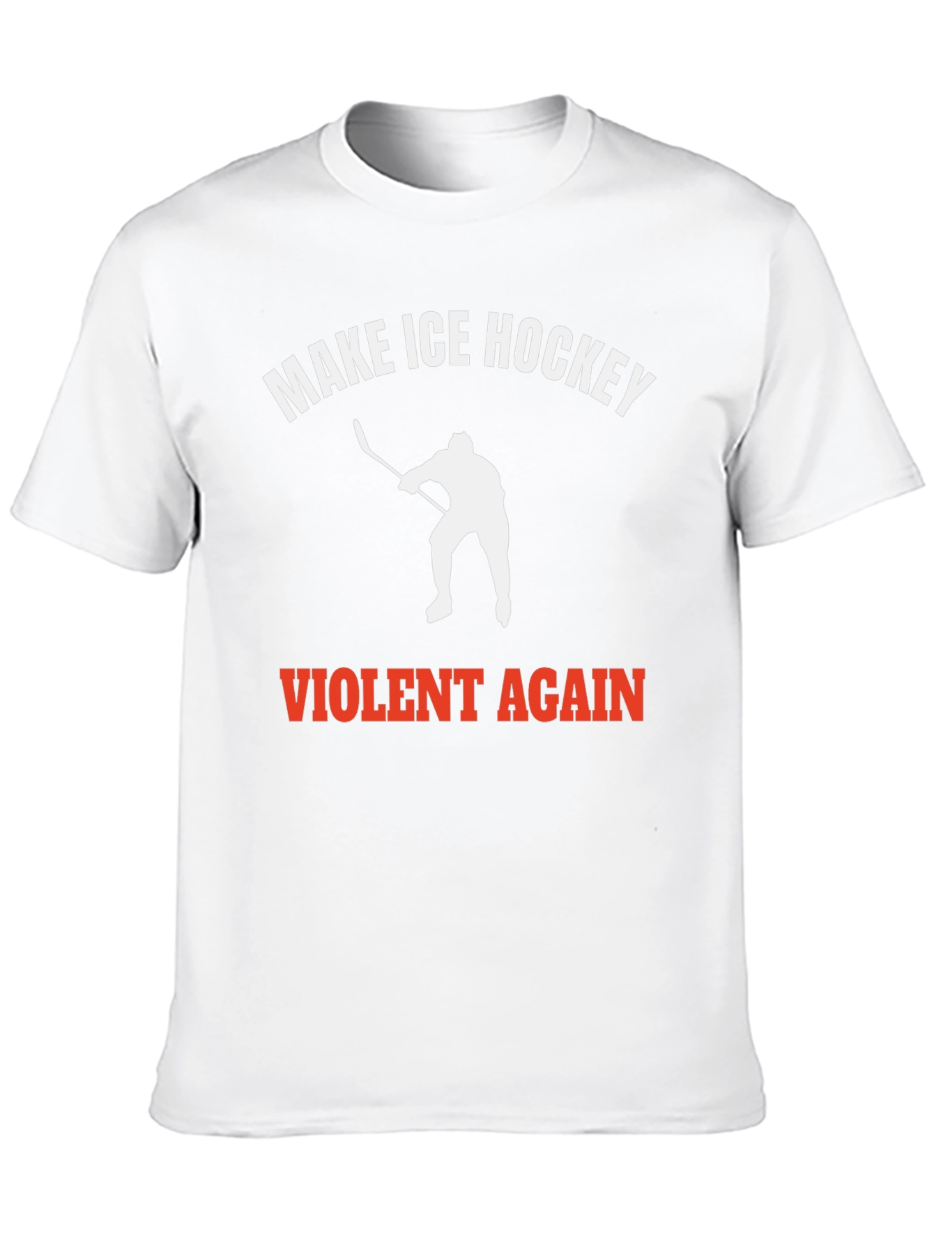 Make Ice Hockey Violent Again Black T-Shirt