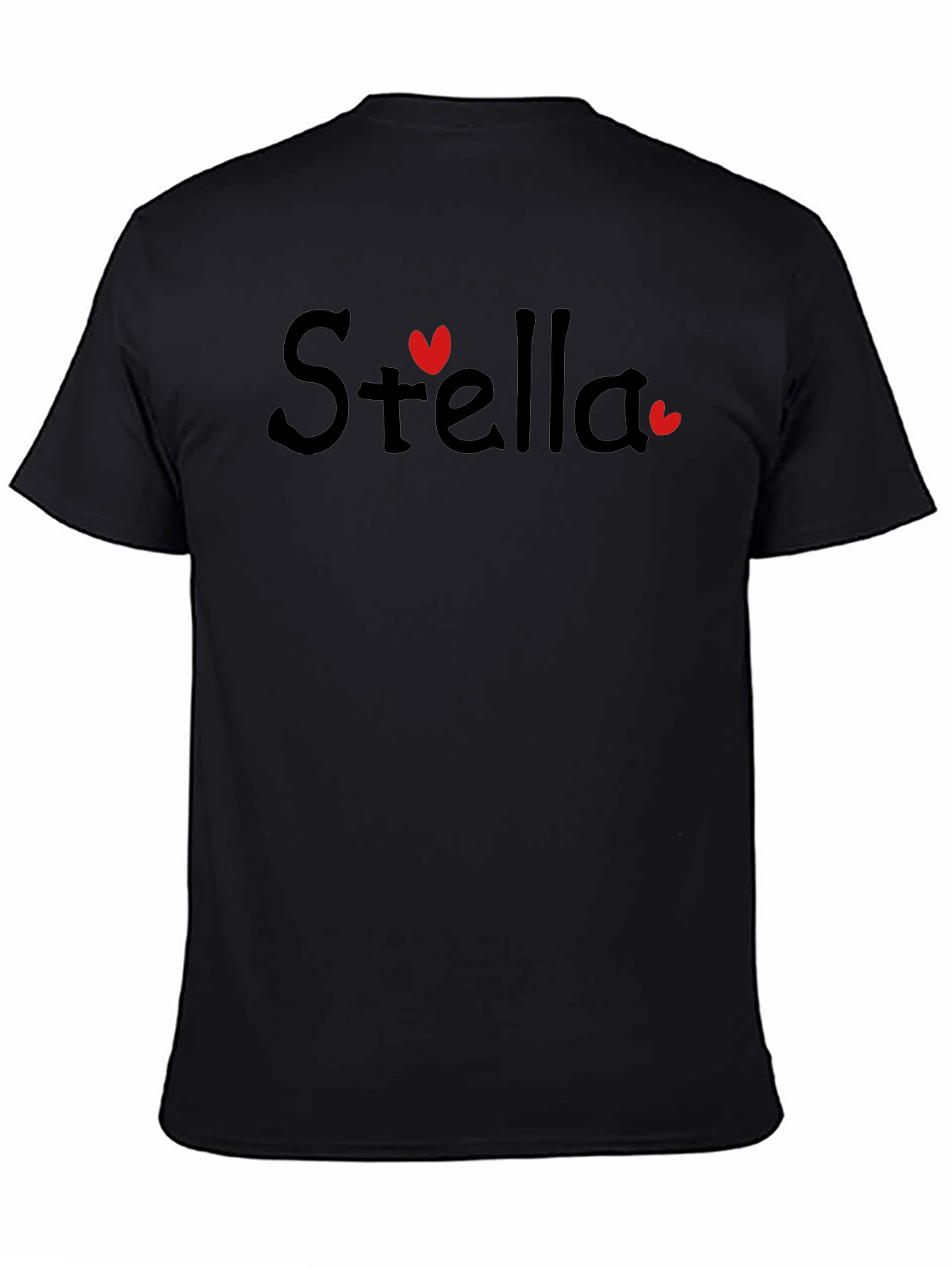Stella Heart Tee - Black Cotton Blend