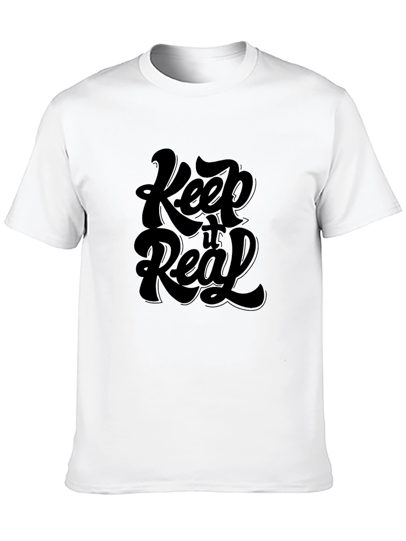 Keep it Real Black Graphic Tee