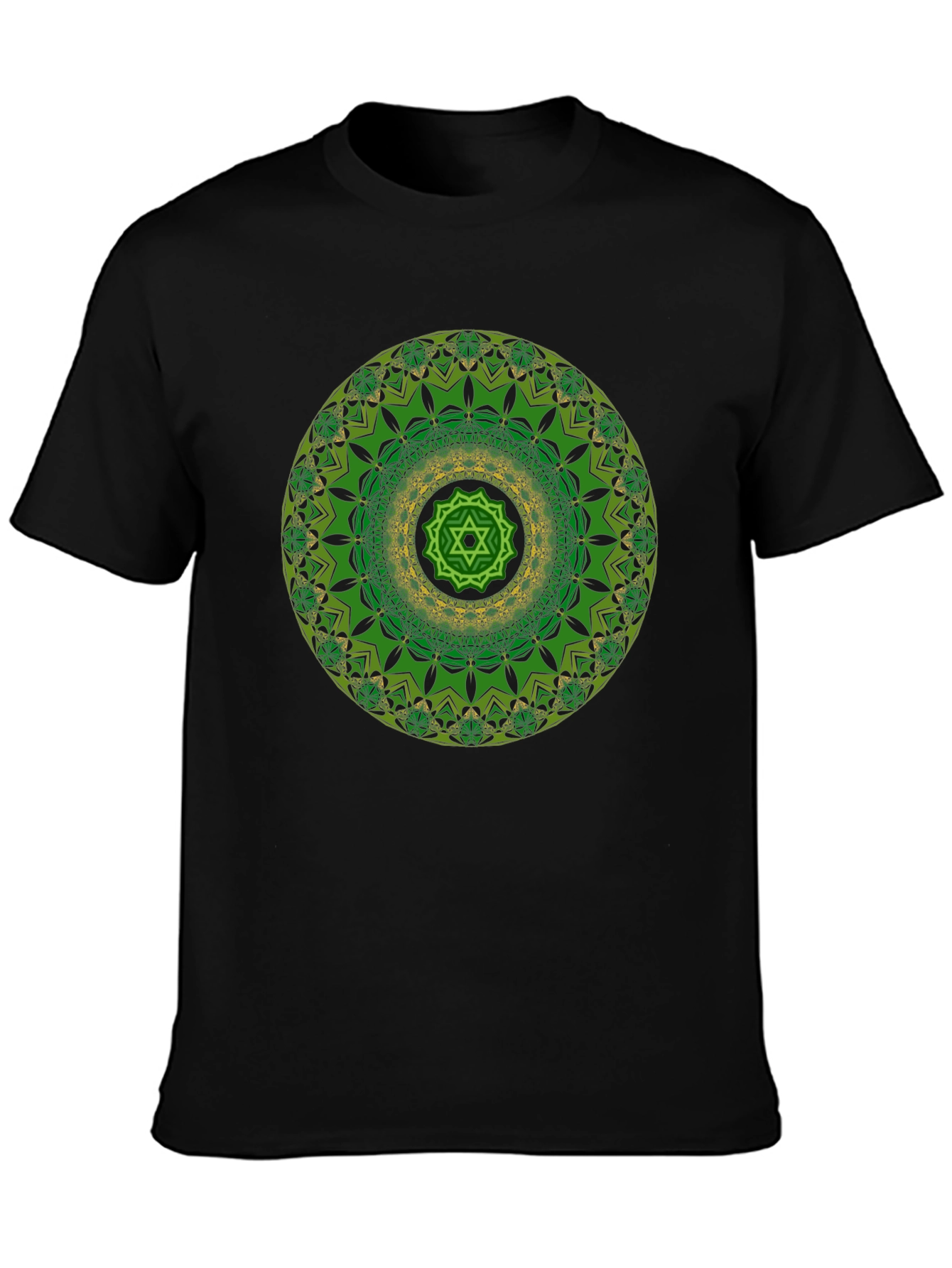 Green Mandala Graphic Print Tee