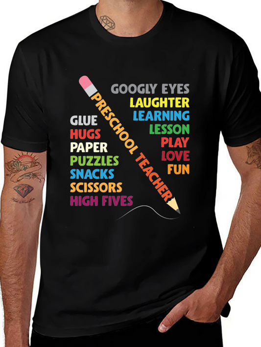 Preschool Teacher T-Shirt Fun Learning Tee