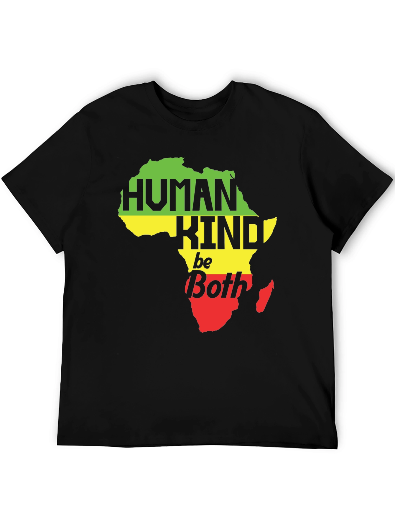 Human Kind Be Both Africa Map Graphic Tee