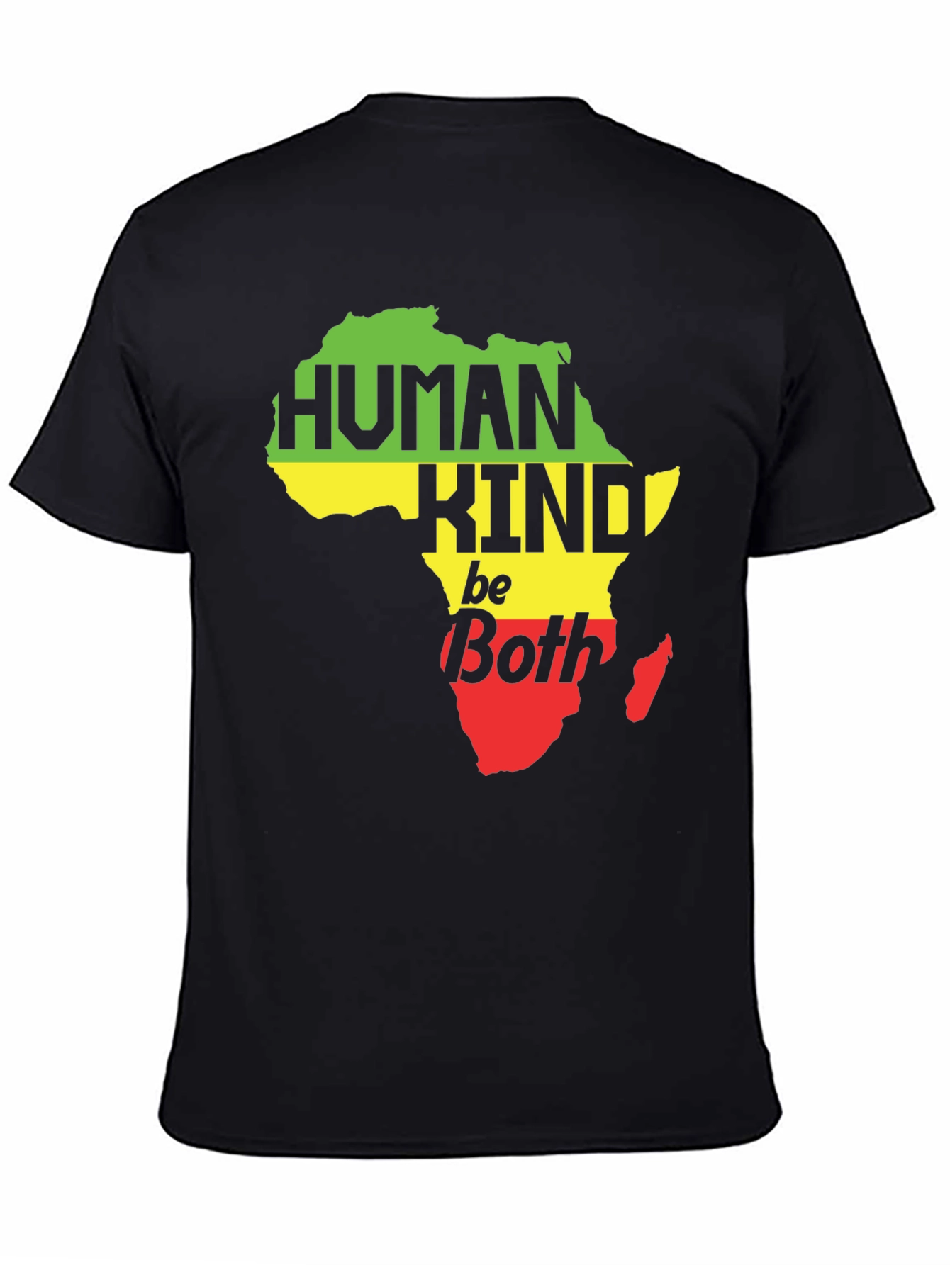 Human Kind Be Both Africa Map Graphic Tee