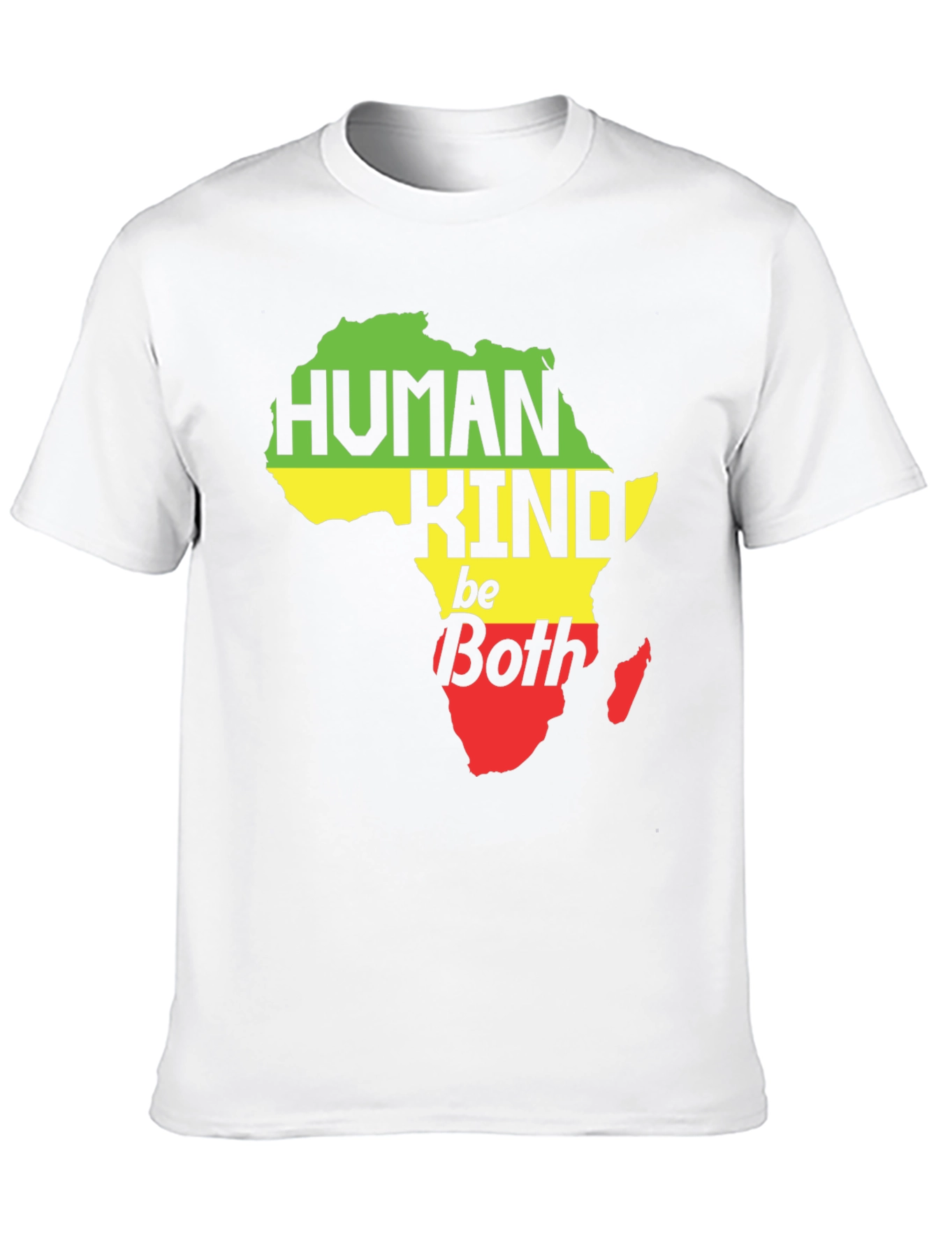 Human Kind Be Both Africa Map Graphic Tee