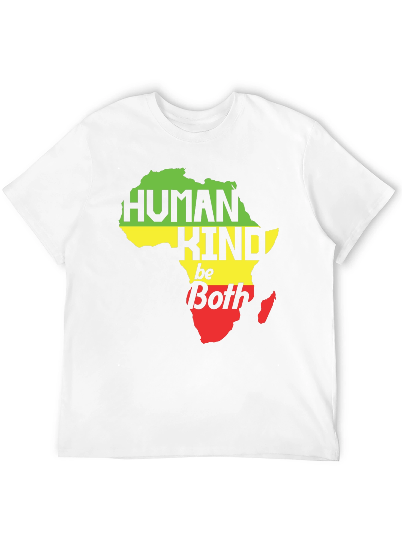 Human Kind Be Both Africa Map Graphic Tee