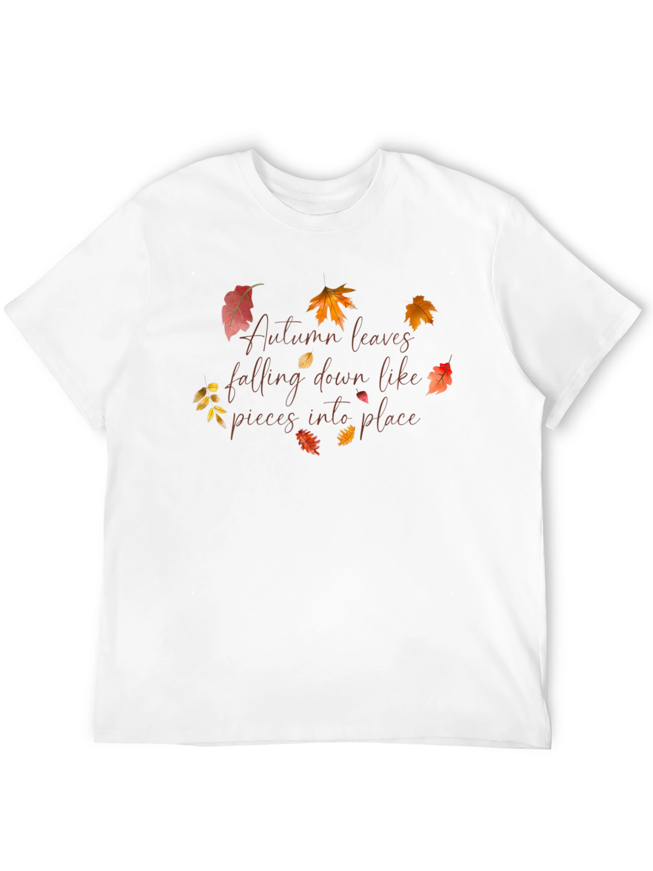 Autumn Leaves T-Shirt Falling Into Place Design
