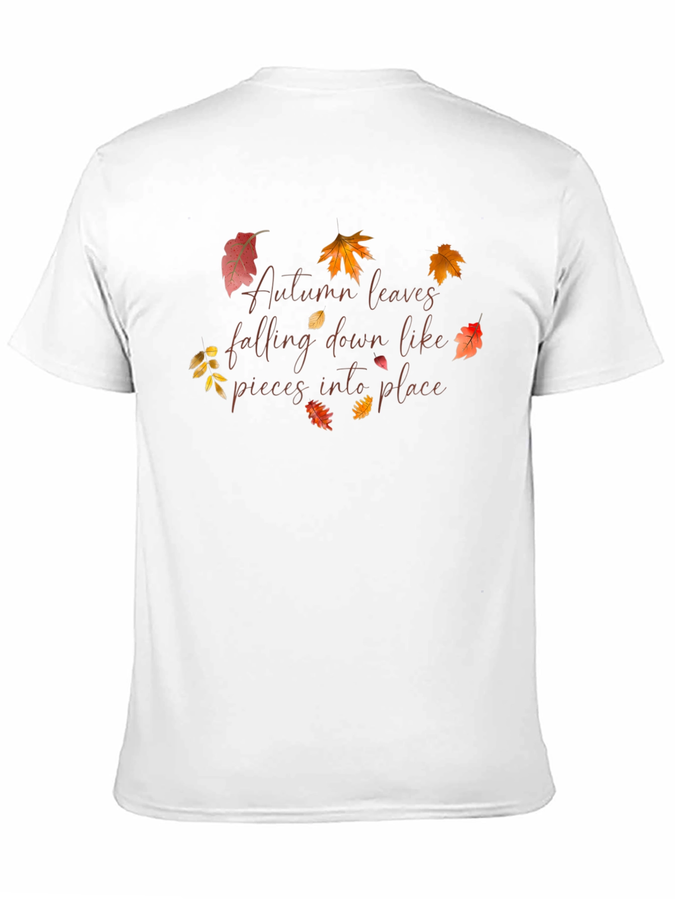 Autumn Leaves T-Shirt Falling Into Place Design