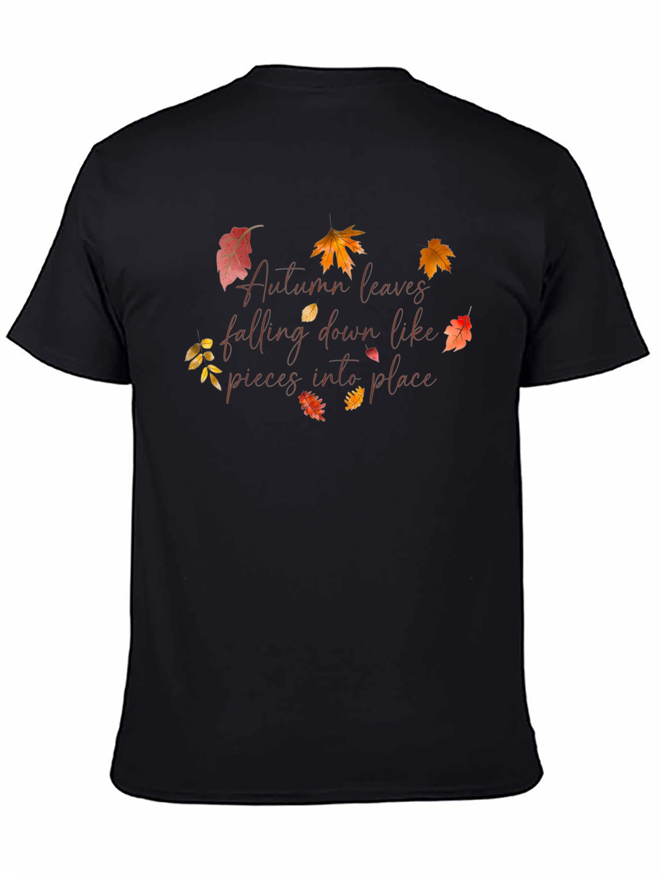 Autumn Leaves T-Shirt Falling Into Place Design