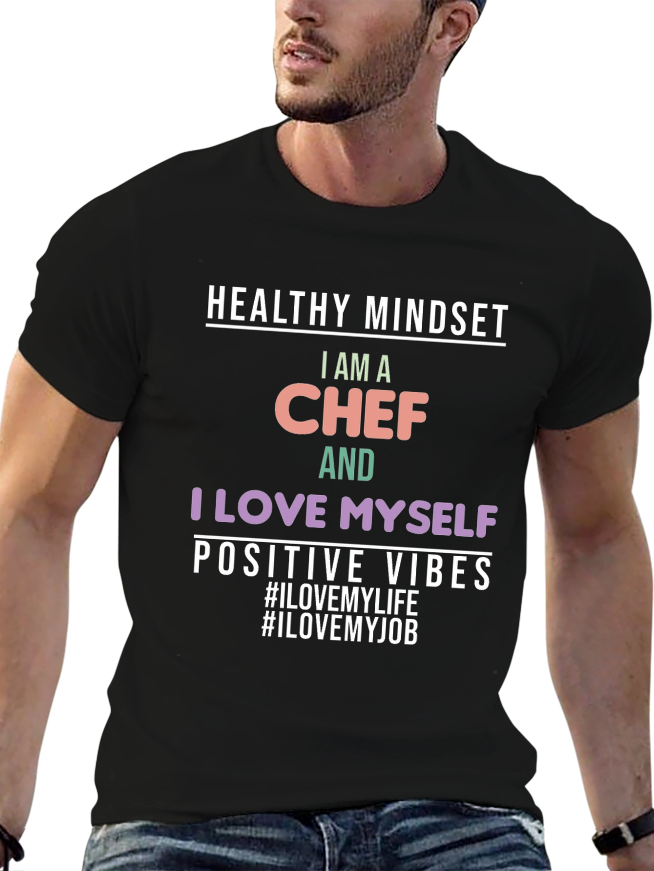 Healthy Mindset Chef Graphic T-Shirt