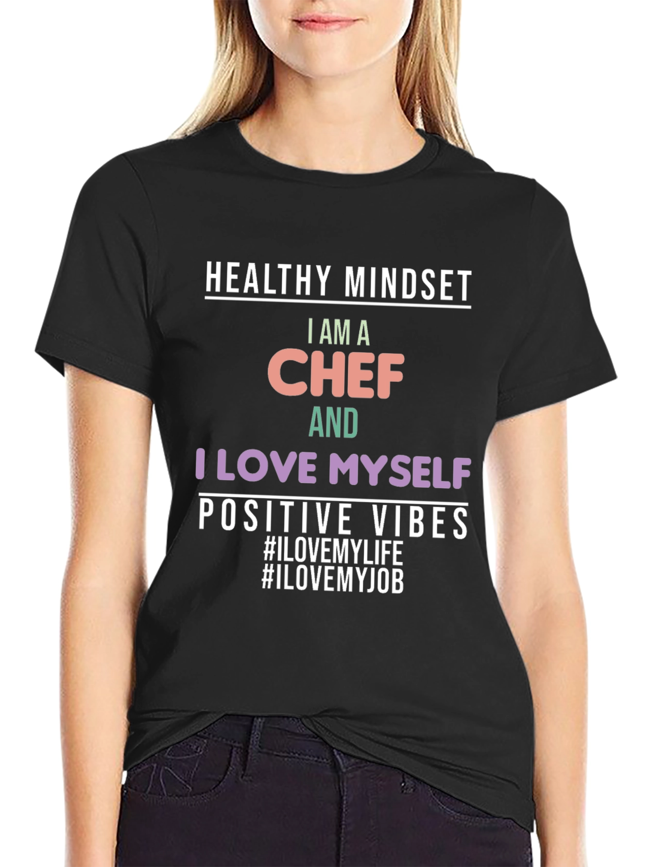 Healthy Mindset Chef Graphic T-Shirt