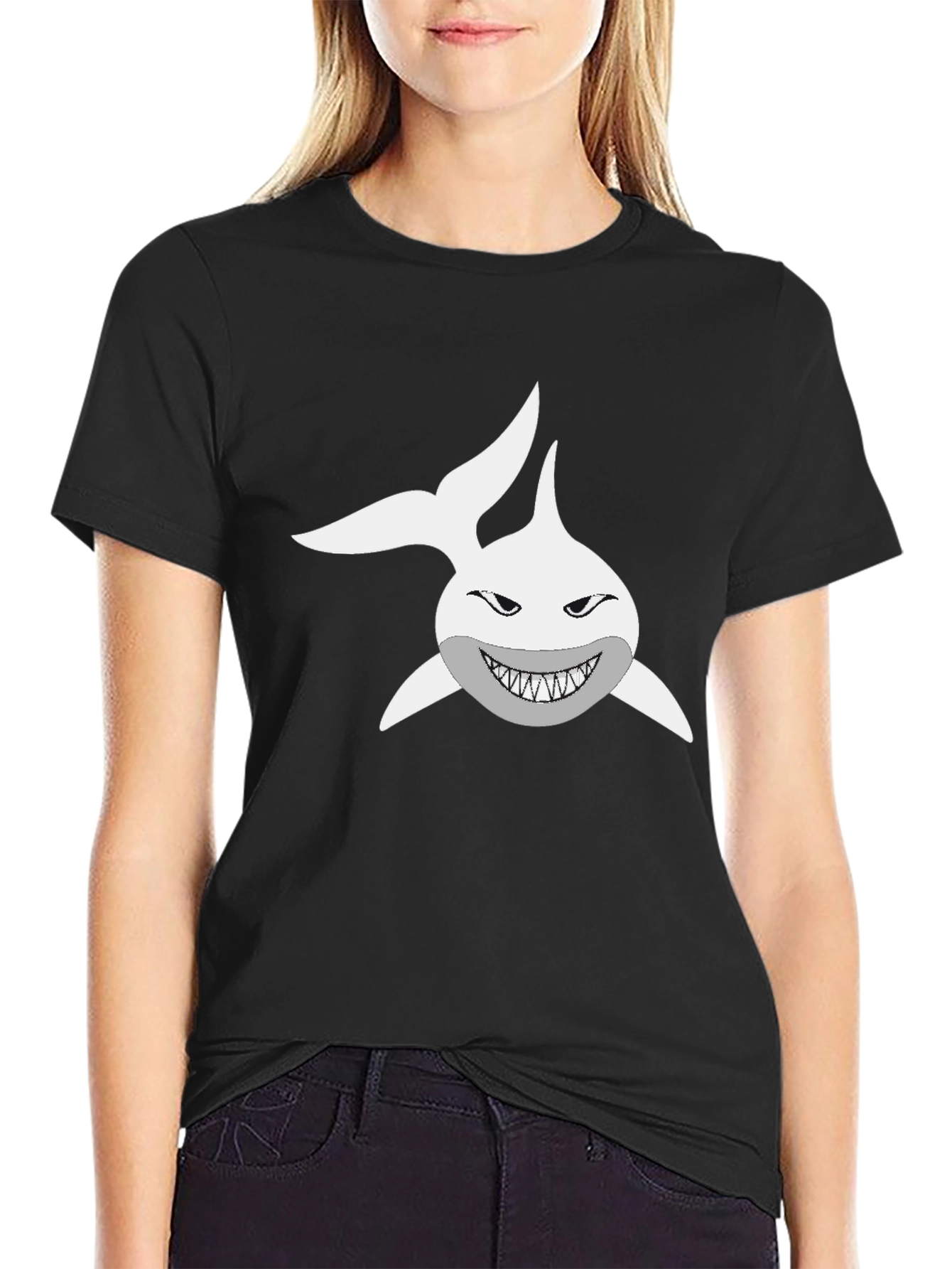 Shark Graphic T-Shirt - Mens Black Tee
