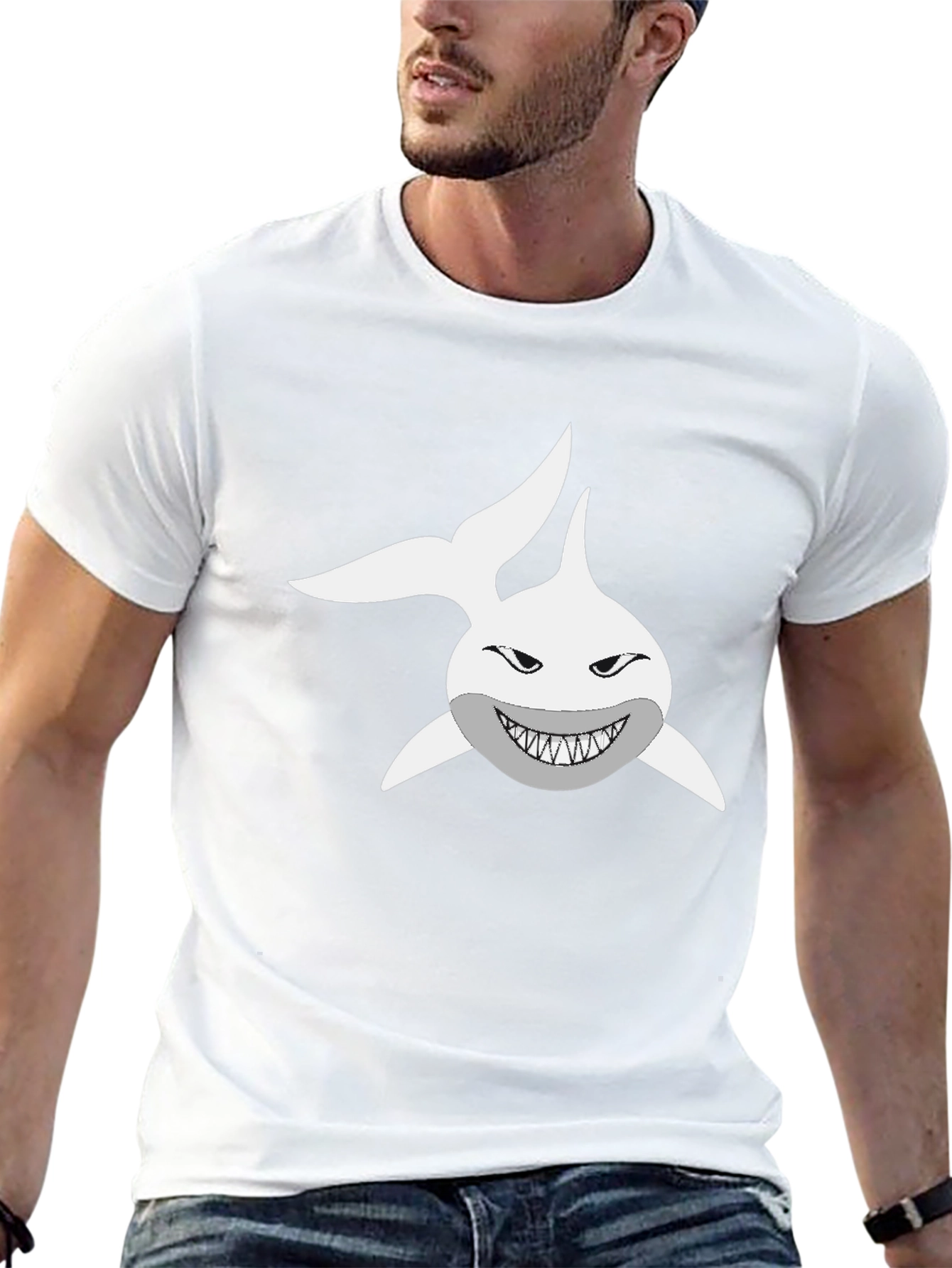 Shark Graphic T-Shirt - Mens Black Tee