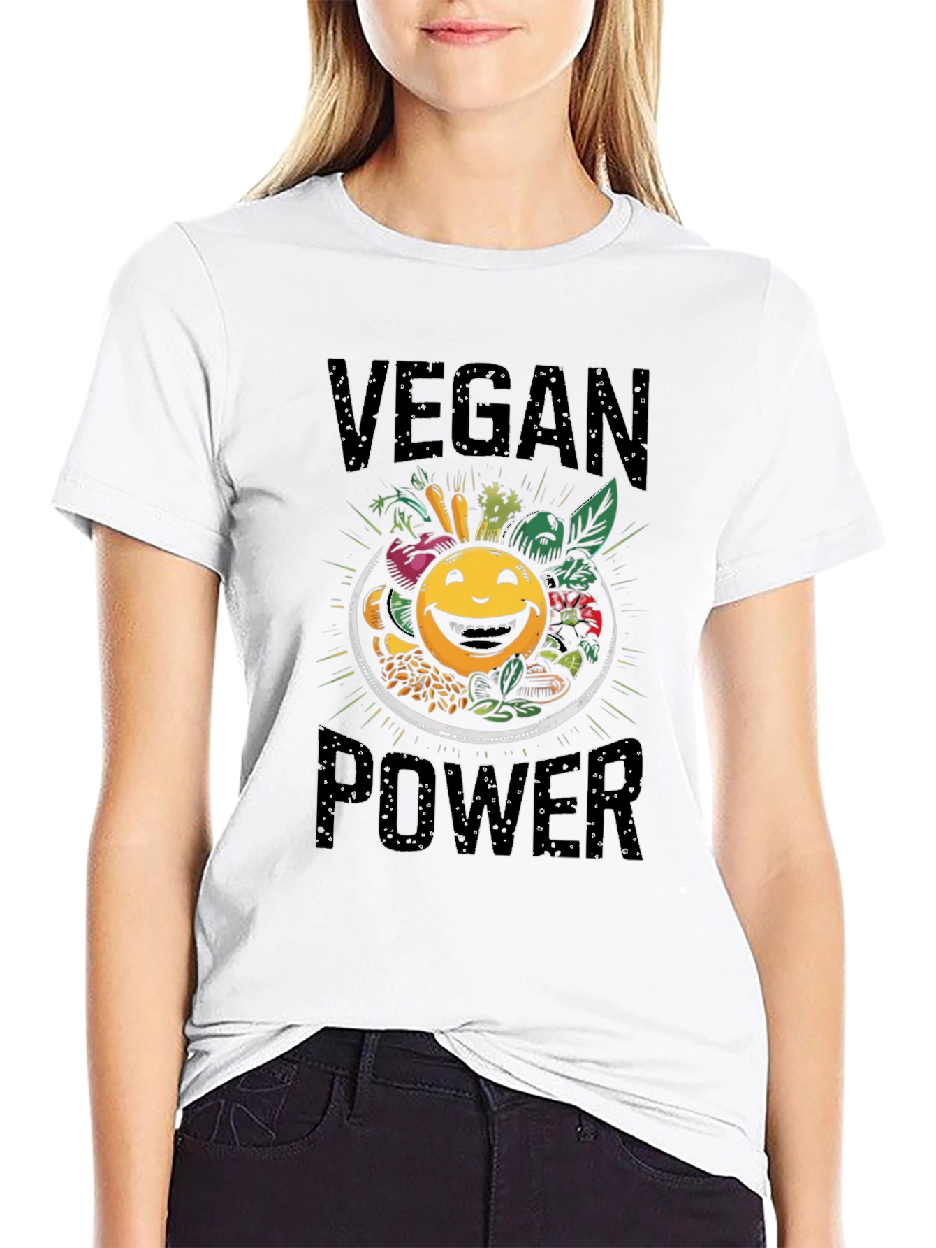 Vegan Power T-Shirt - Eat Your Veggies!