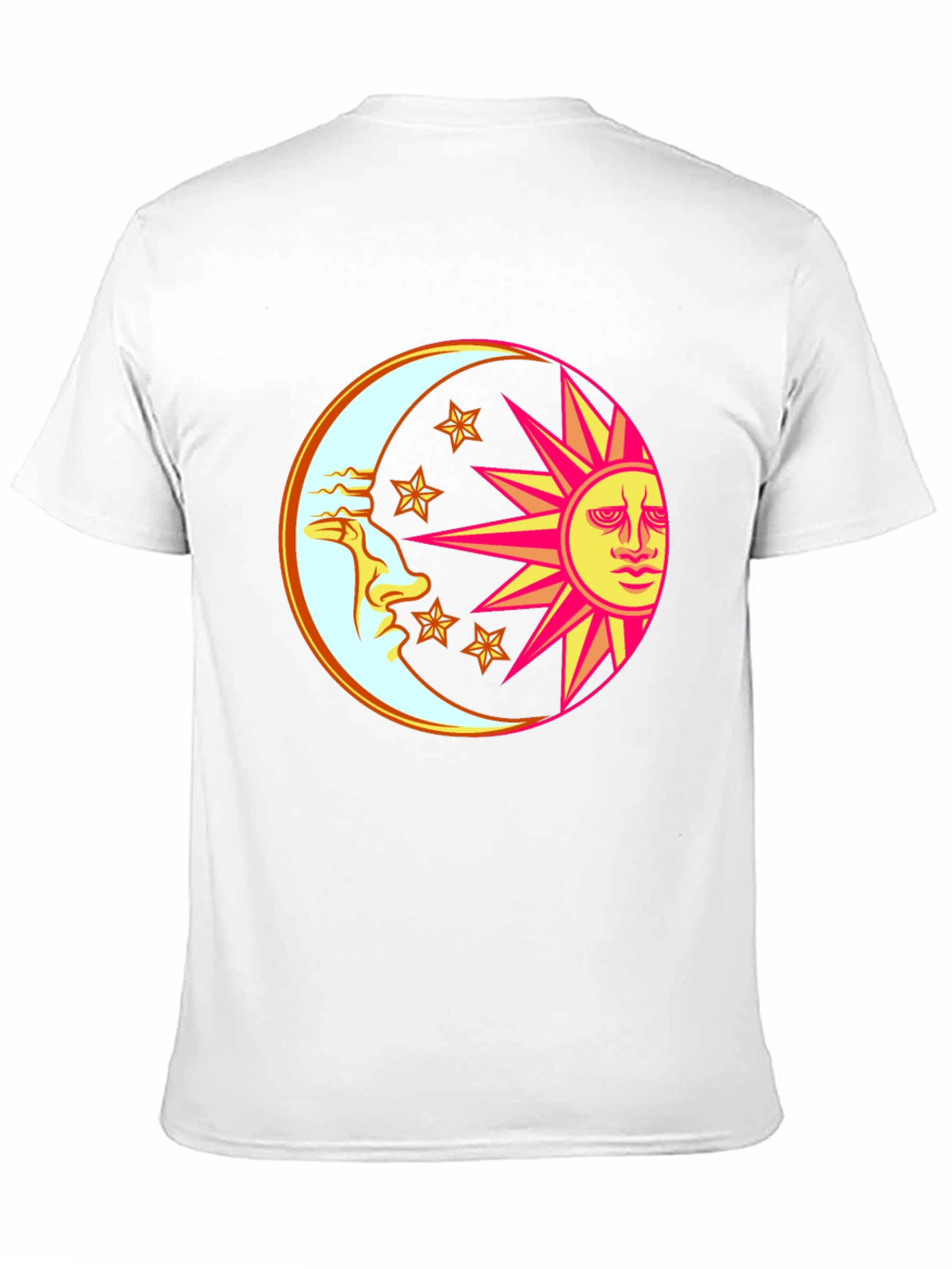 Celestial Moon & Sun Graphic T-Shirt