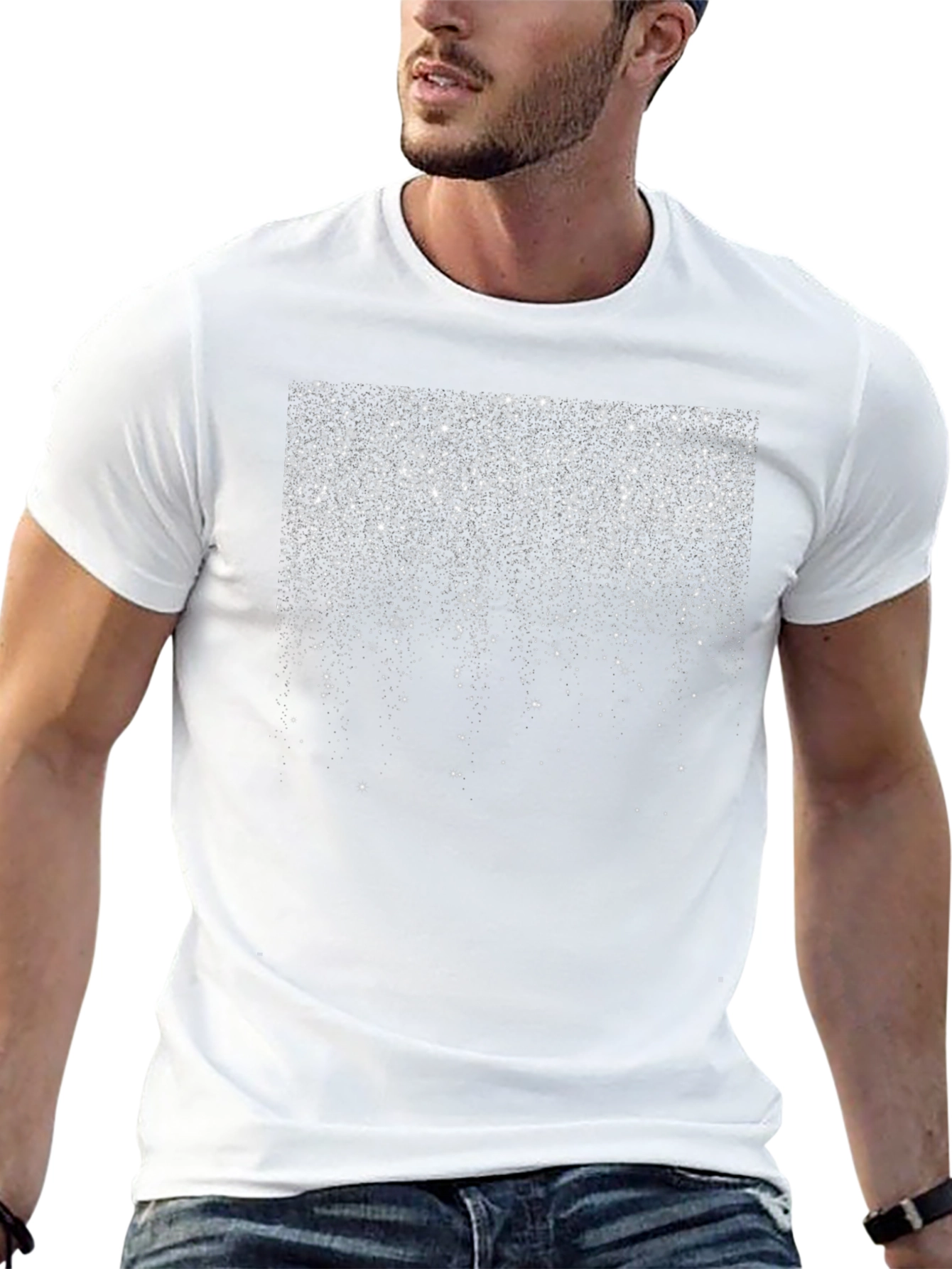 Sparkling Stars Black T-Shirt