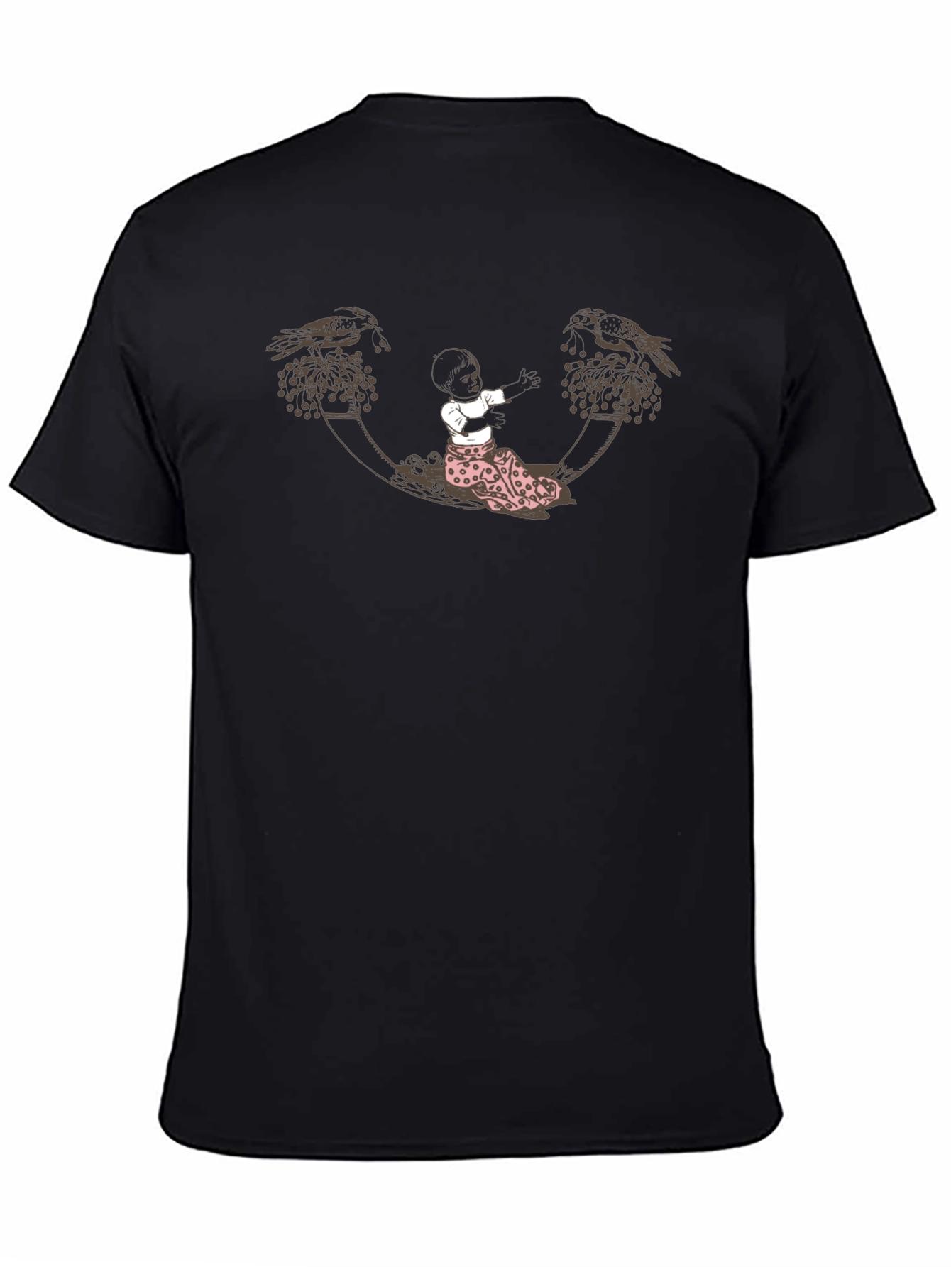 Unique Graphic Tee - Crow & Child Design