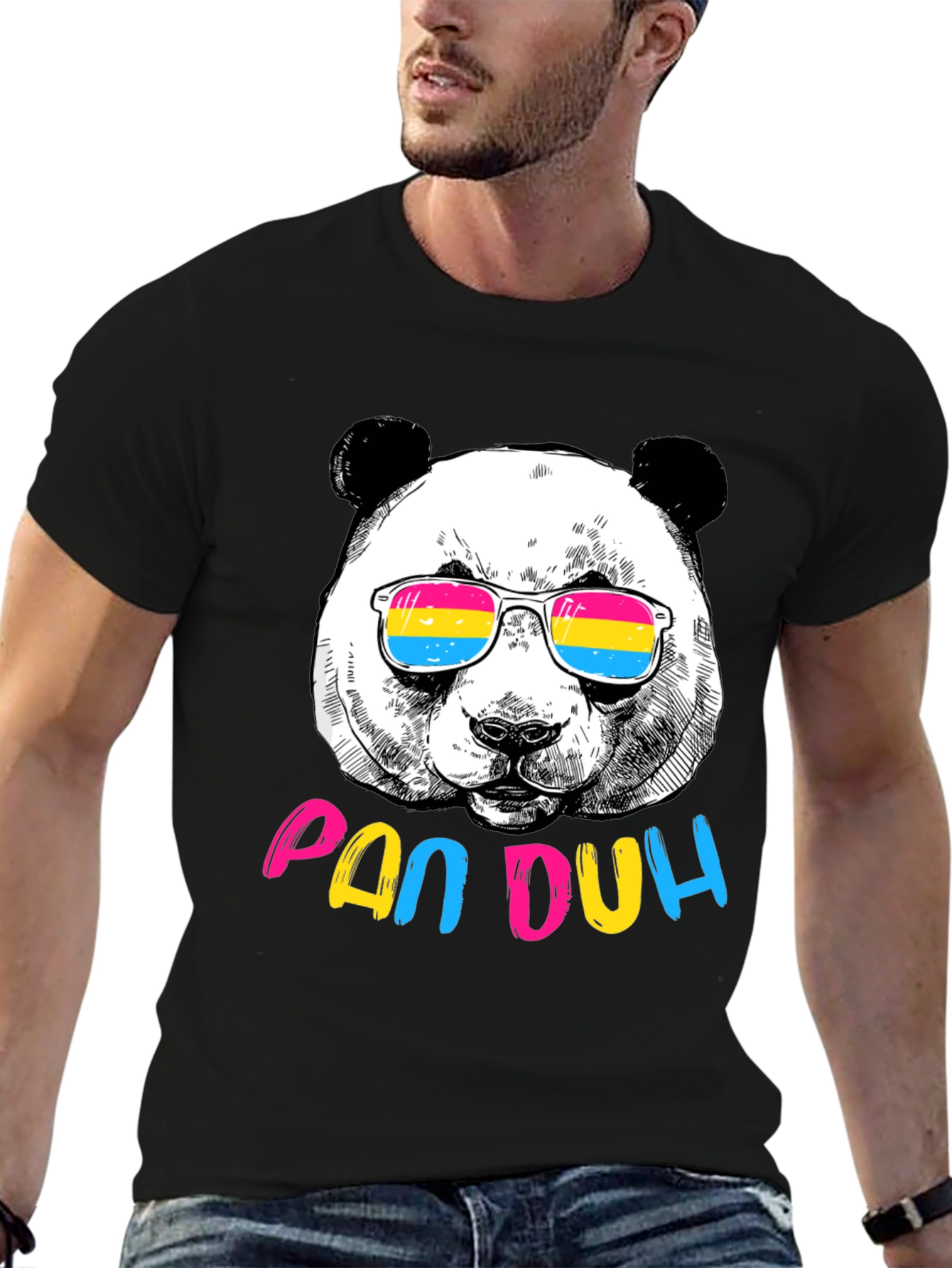 Panda Pan Duh T-Shirt - Cool Bear Pride Tee