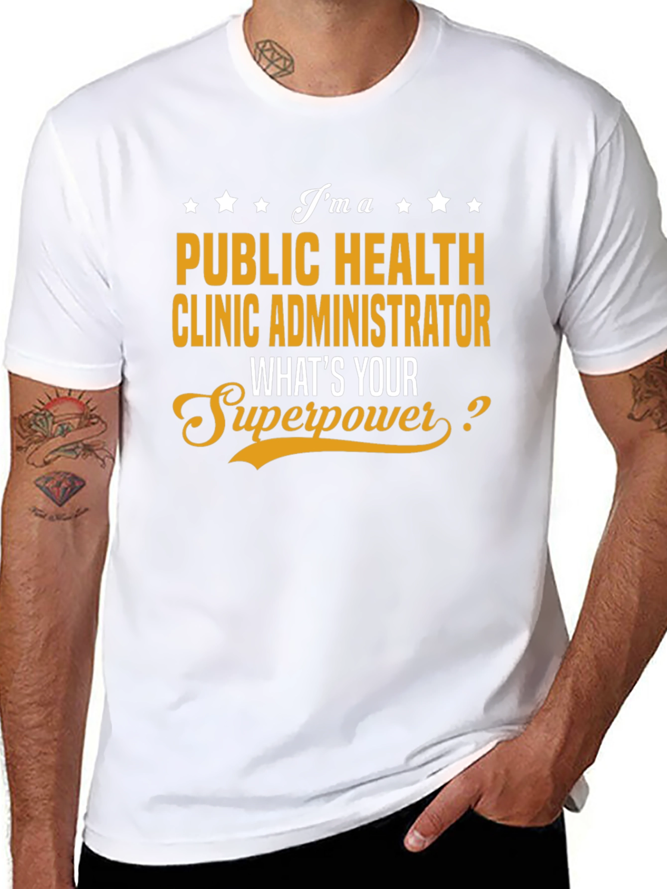 Public Health Clinic Administrator Superpower T-Shirt