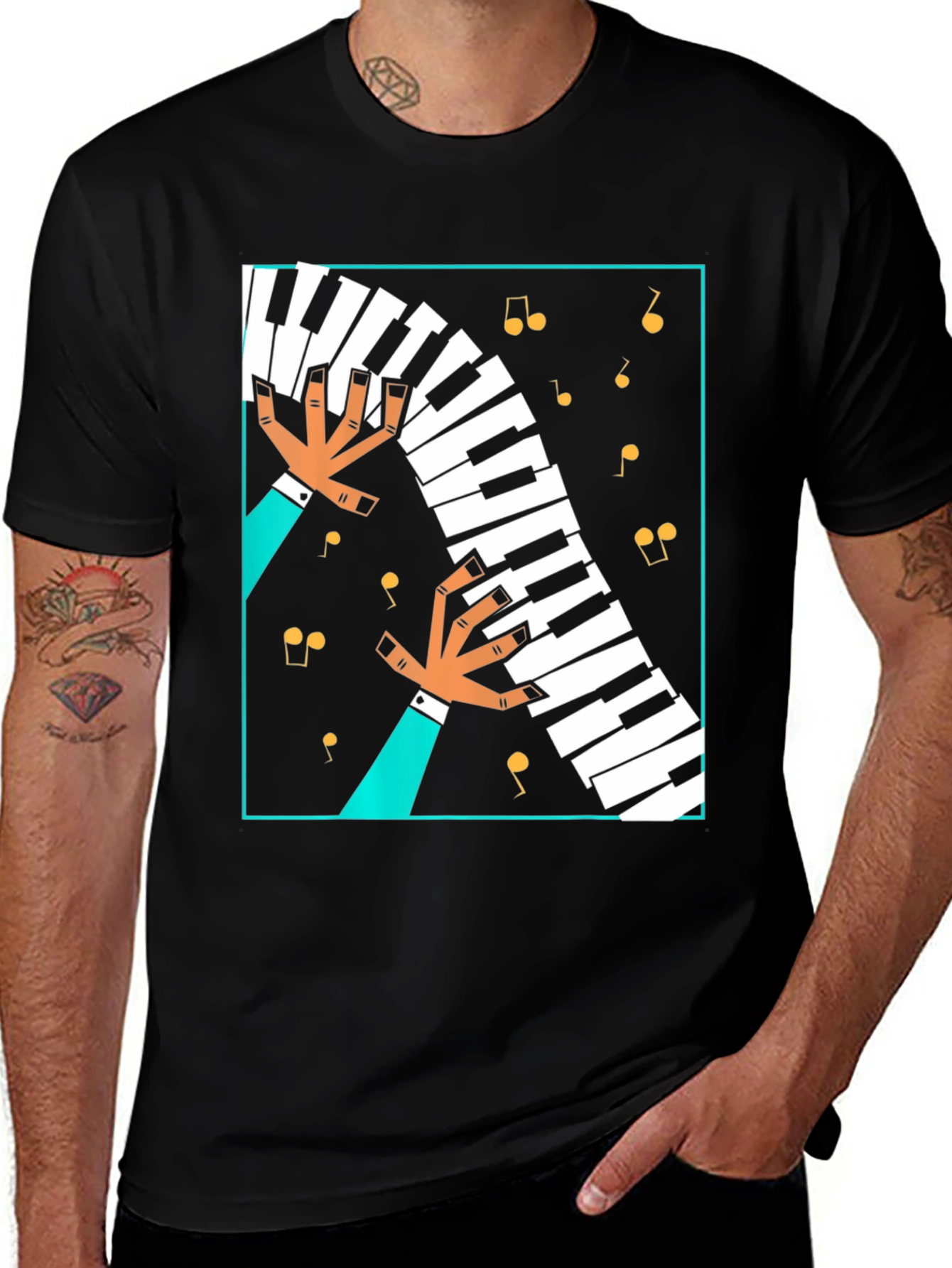 Musical Hands Piano T-Shirt