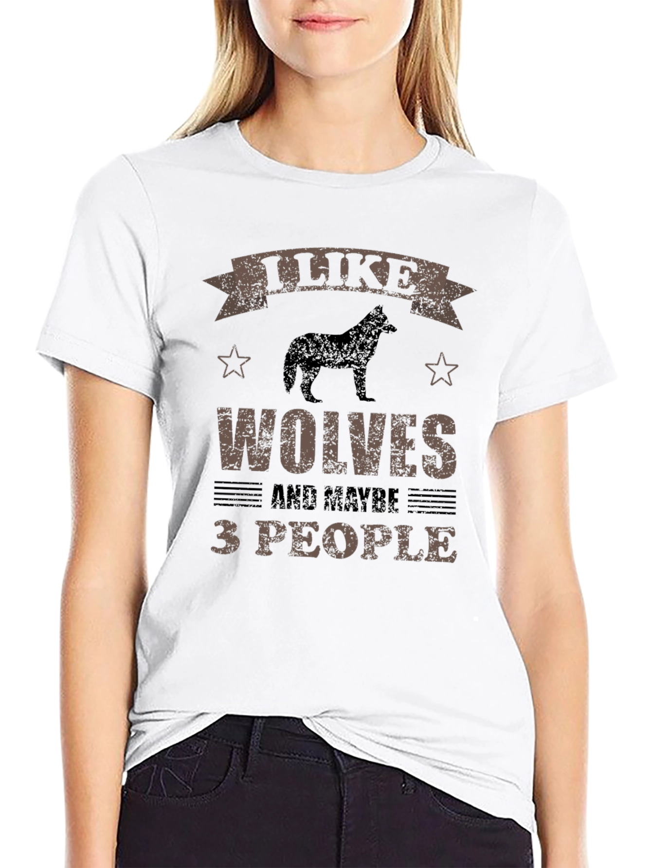 I Like Wolves and Maybe 3 People Graphic Tee