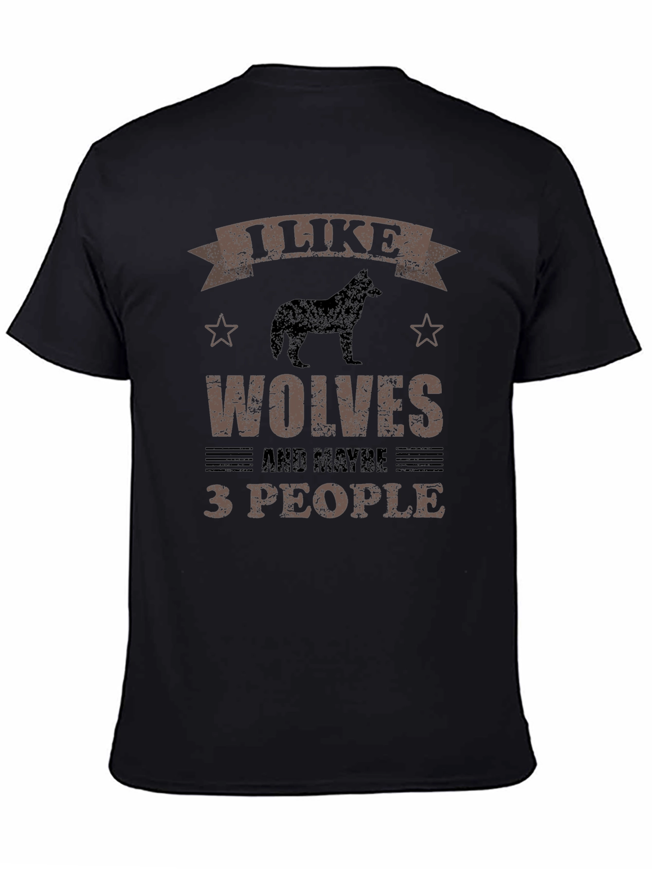 I Like Wolves and Maybe 3 People Graphic Tee