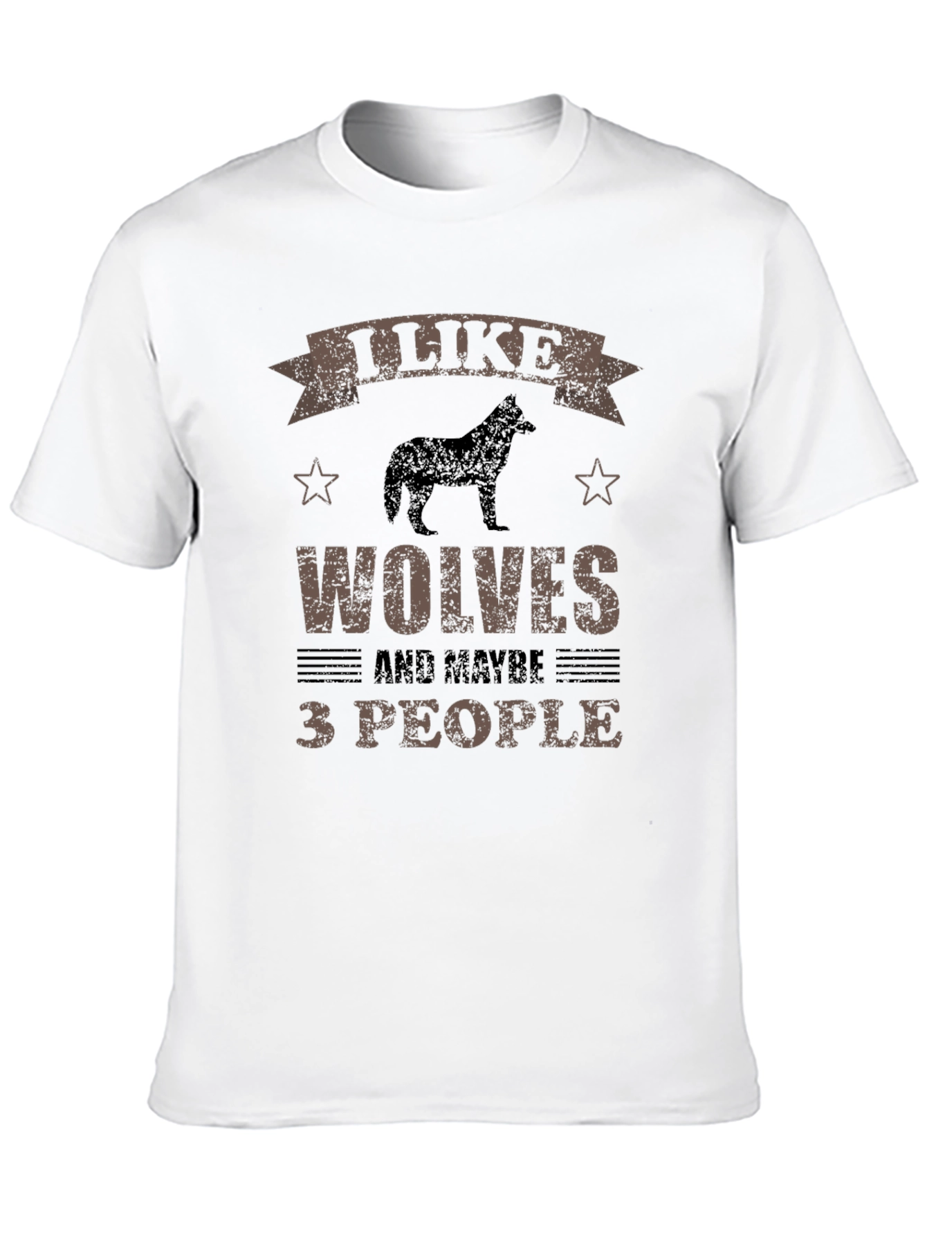 I Like Wolves and Maybe 3 People Graphic Tee