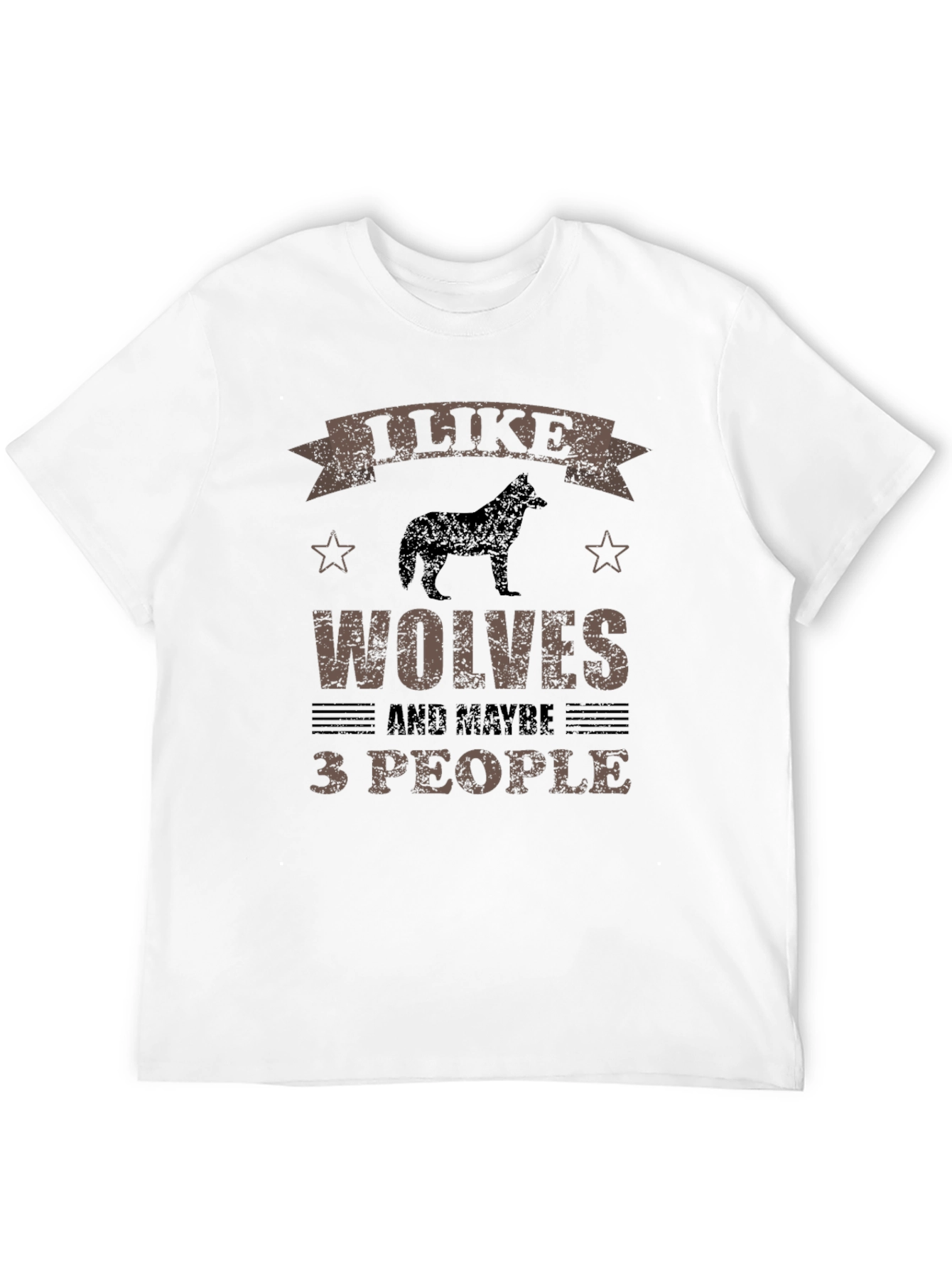 I Like Wolves and Maybe 3 People Graphic Tee