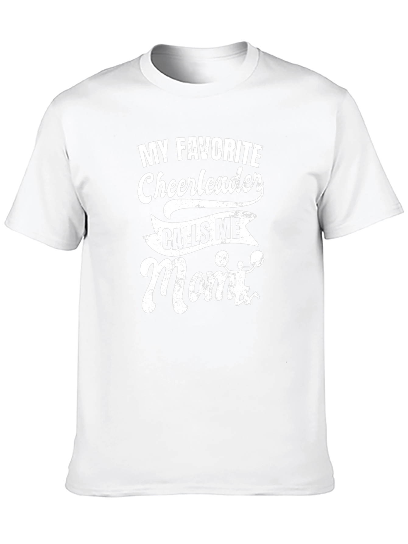 Cheerleader Mom T-Shirt - Black Cotton Tee