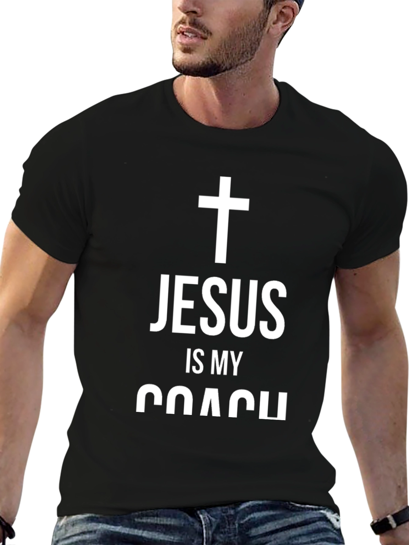 Jesus Is My Coach Christian T-Shirt