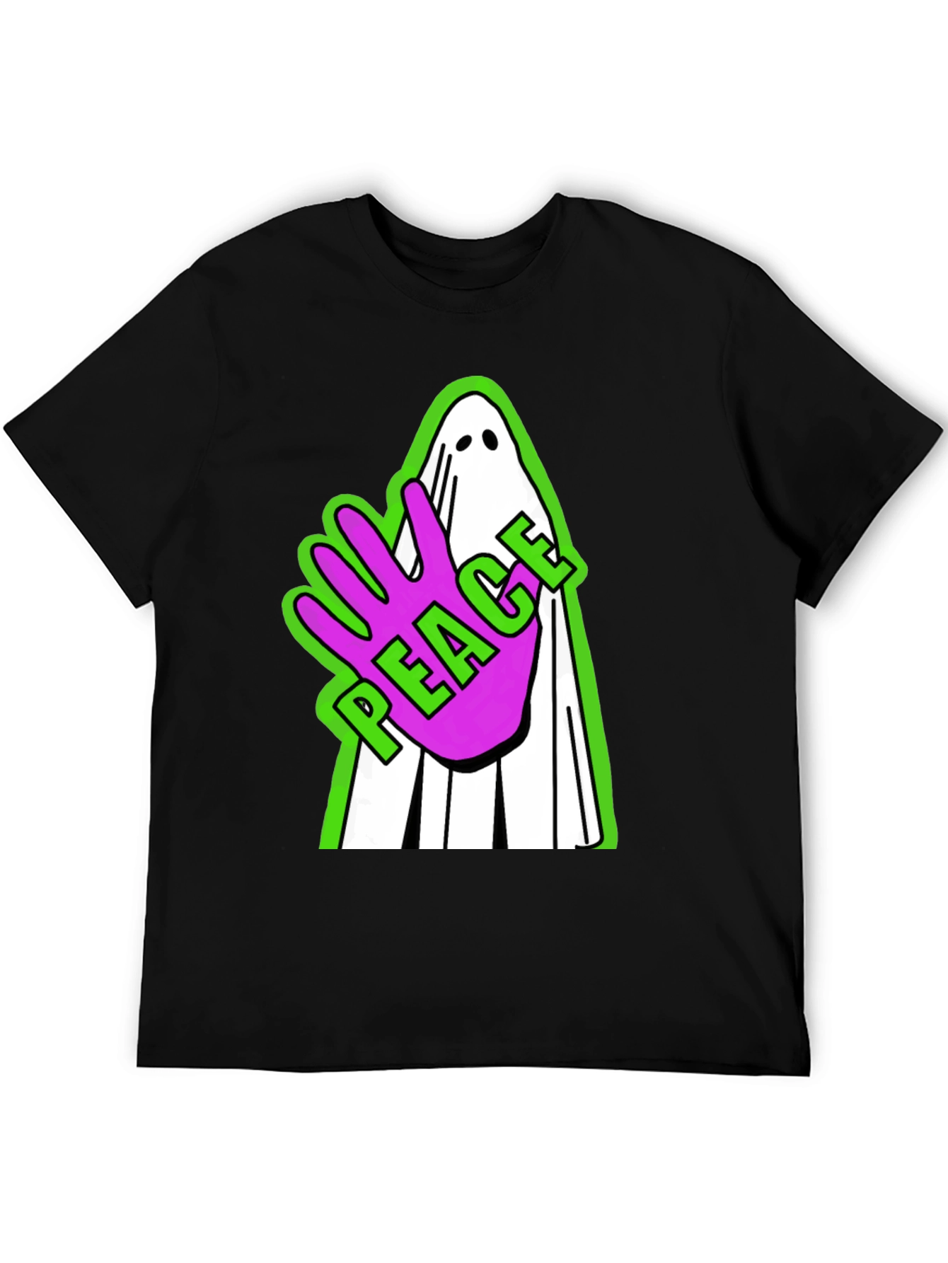 Peace Ghost Graphic T-Shirt