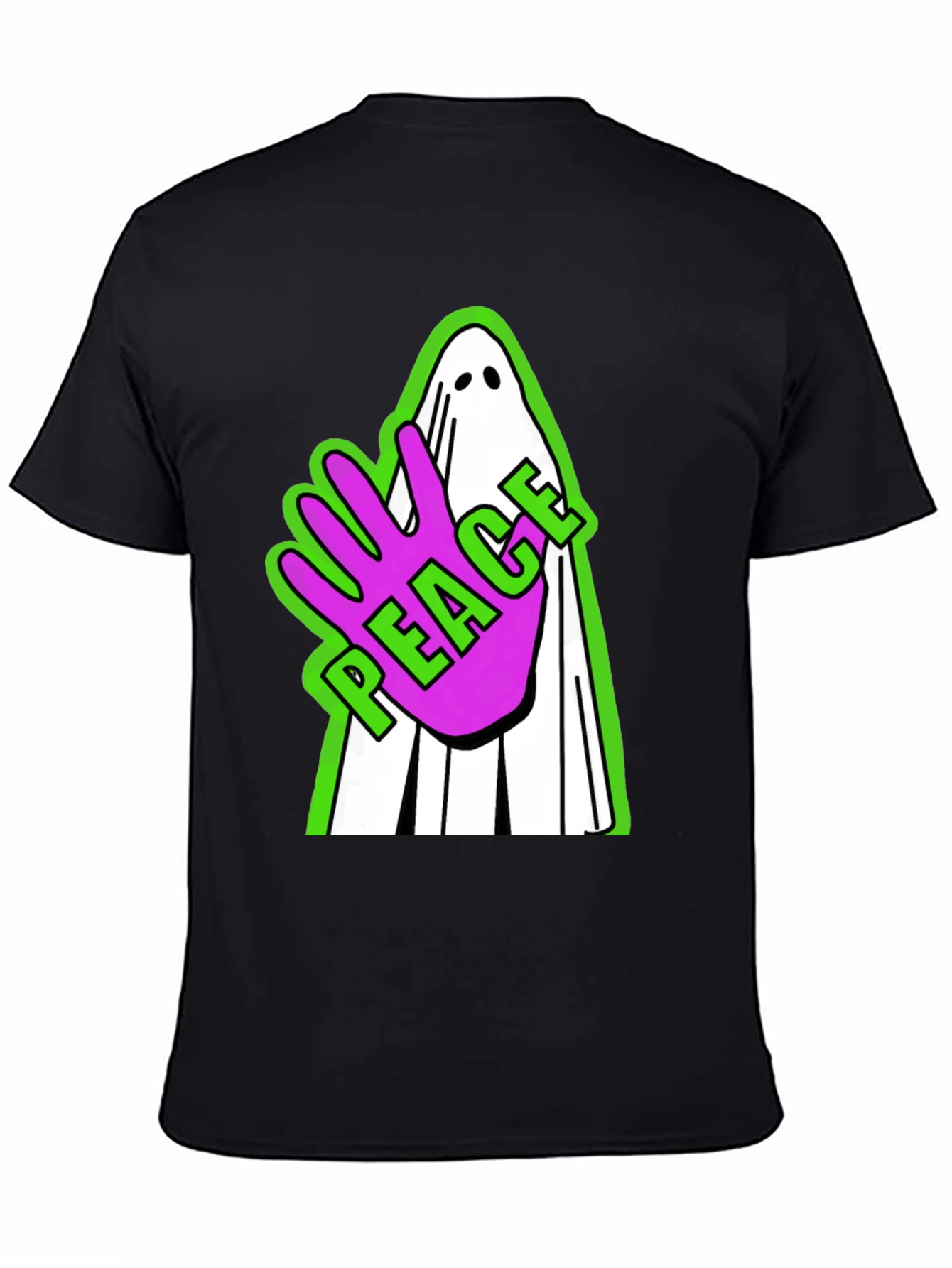 Peace Ghost Graphic T-Shirt