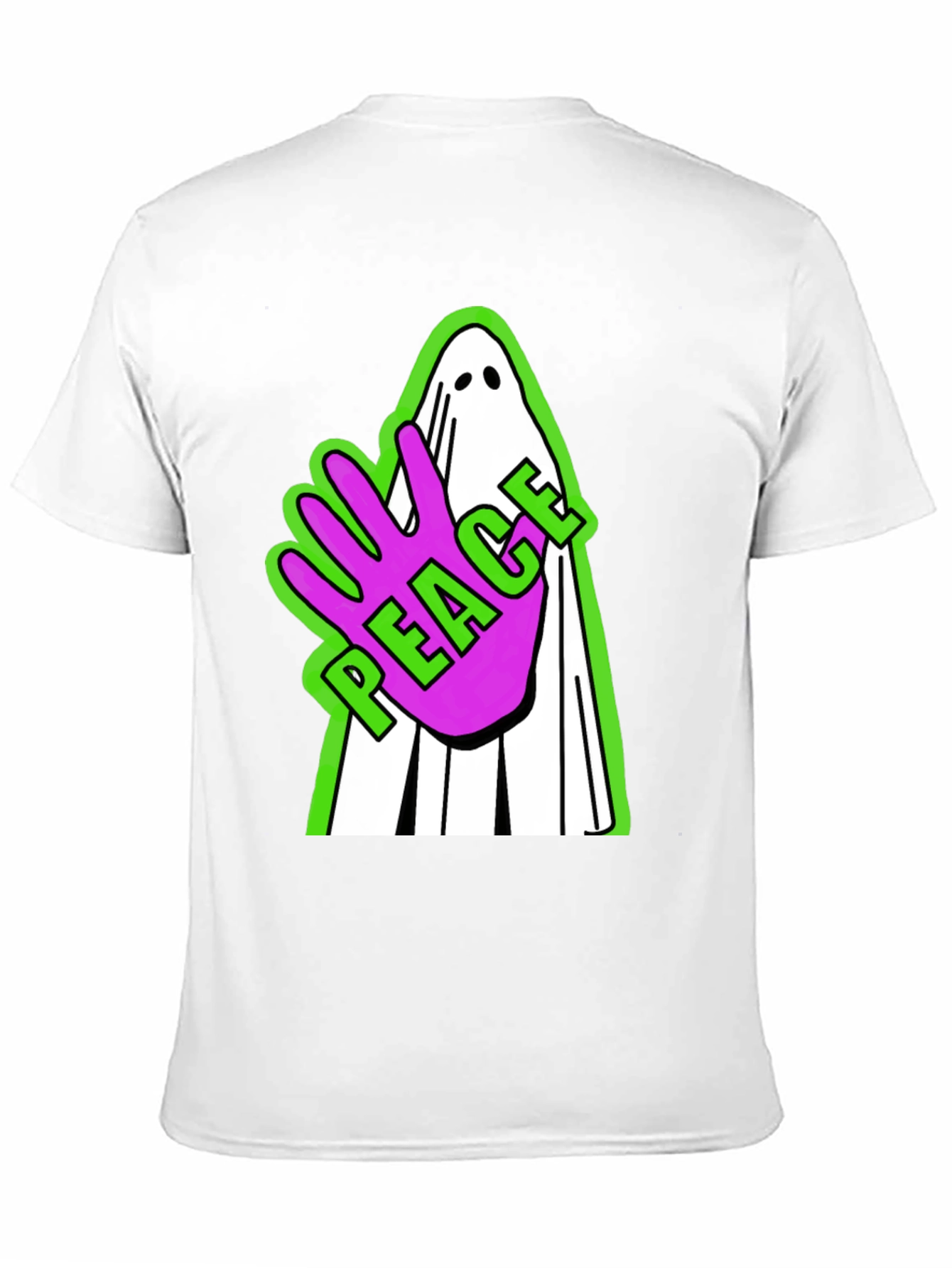Peace Ghost Graphic T-Shirt