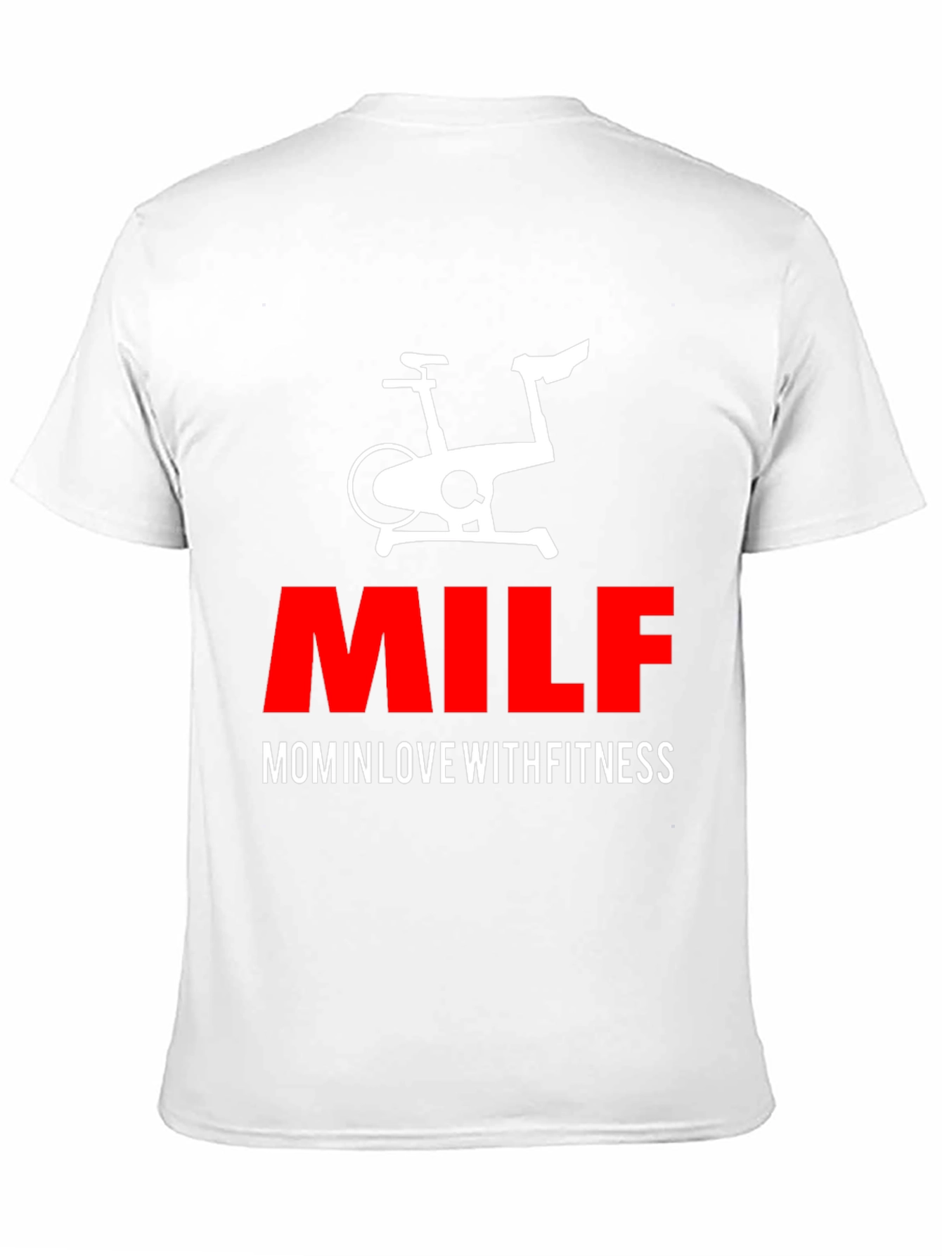 MILF Mom in Love With Fitness Black T-Shirt