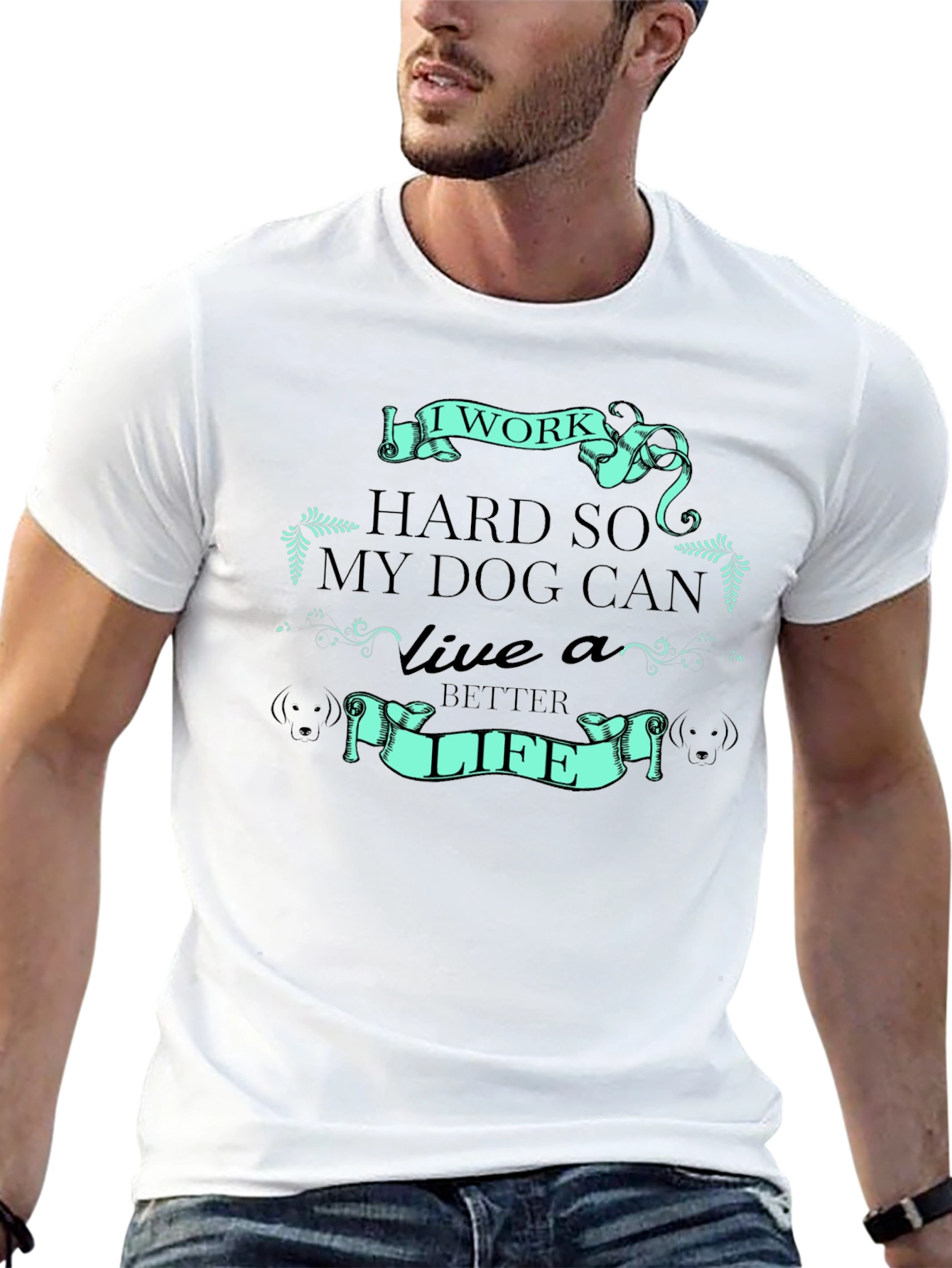 I Work Hard for My Dog T-Shirt