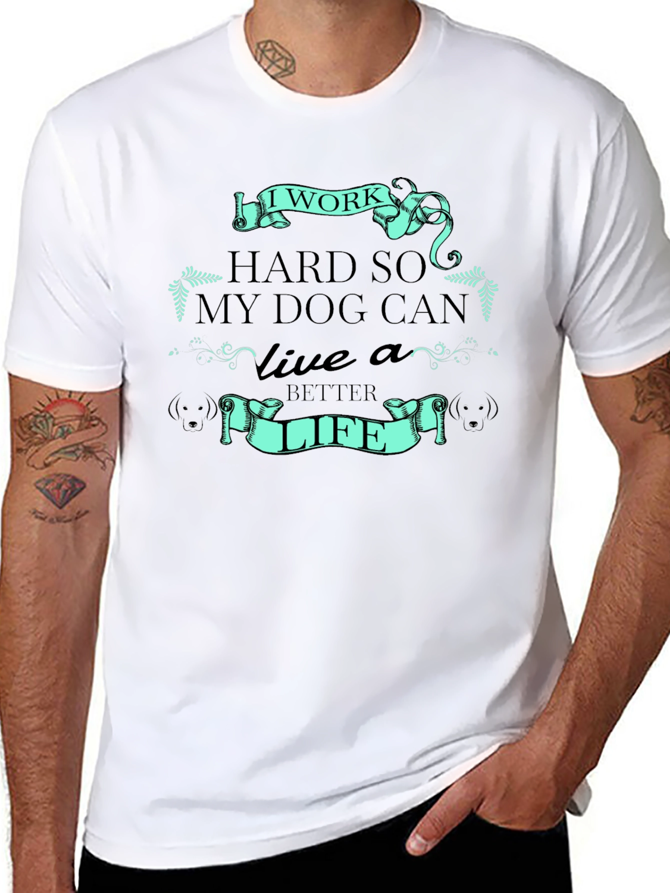 I Work Hard for My Dog T-Shirt