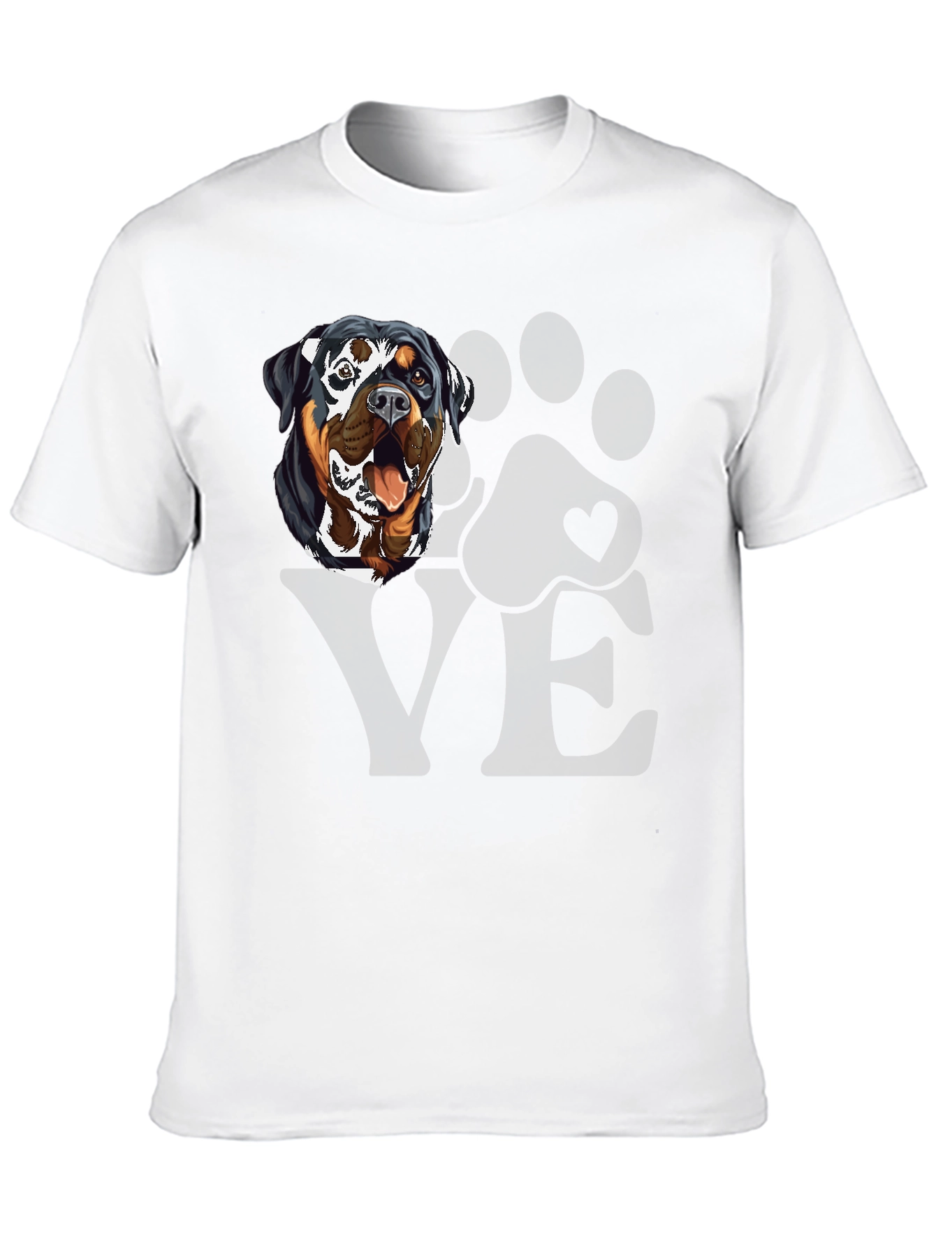 Rottweiler Dog Love Graphic T-Shirt