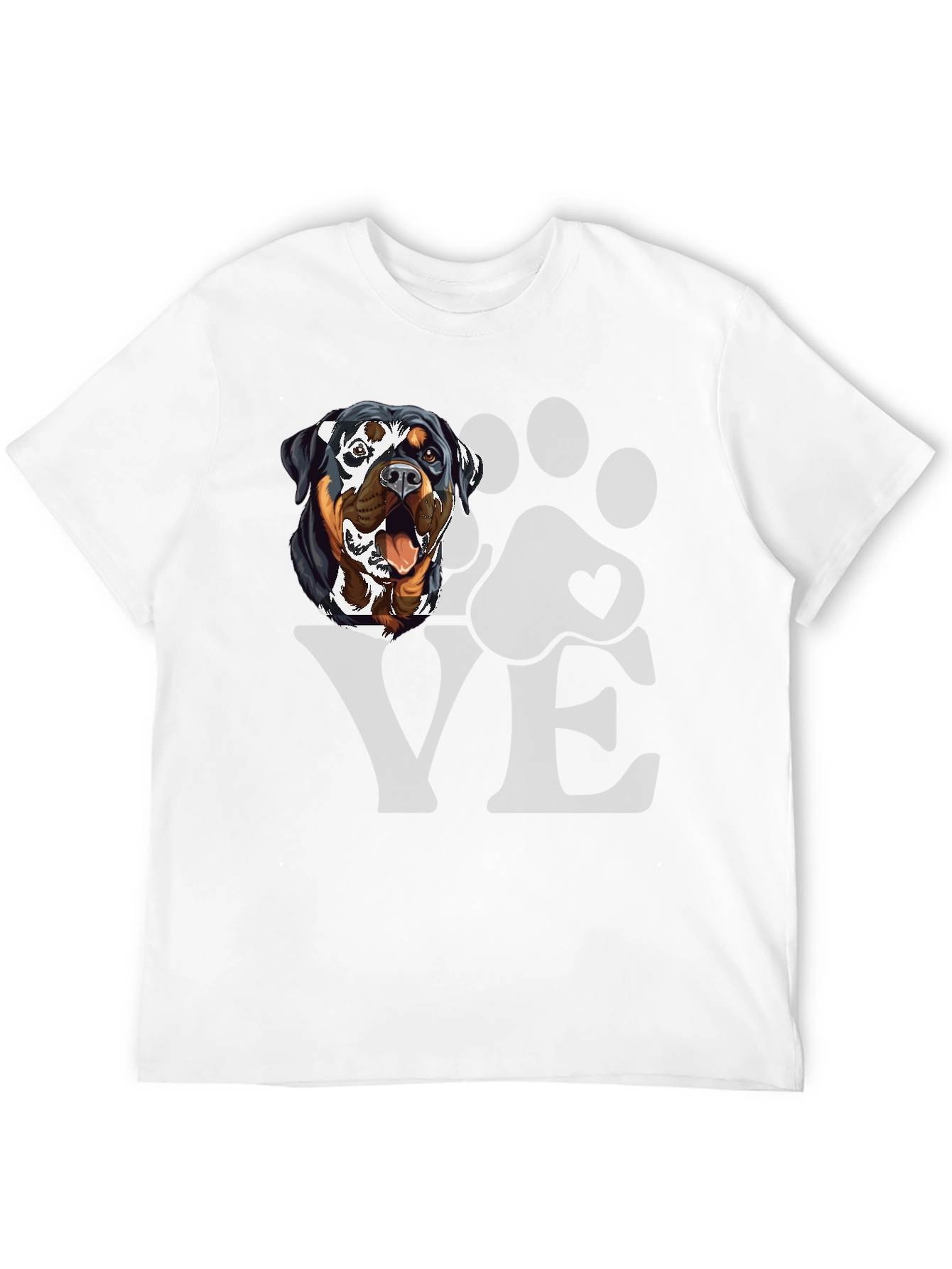 Rottweiler Dog Love Graphic T-Shirt