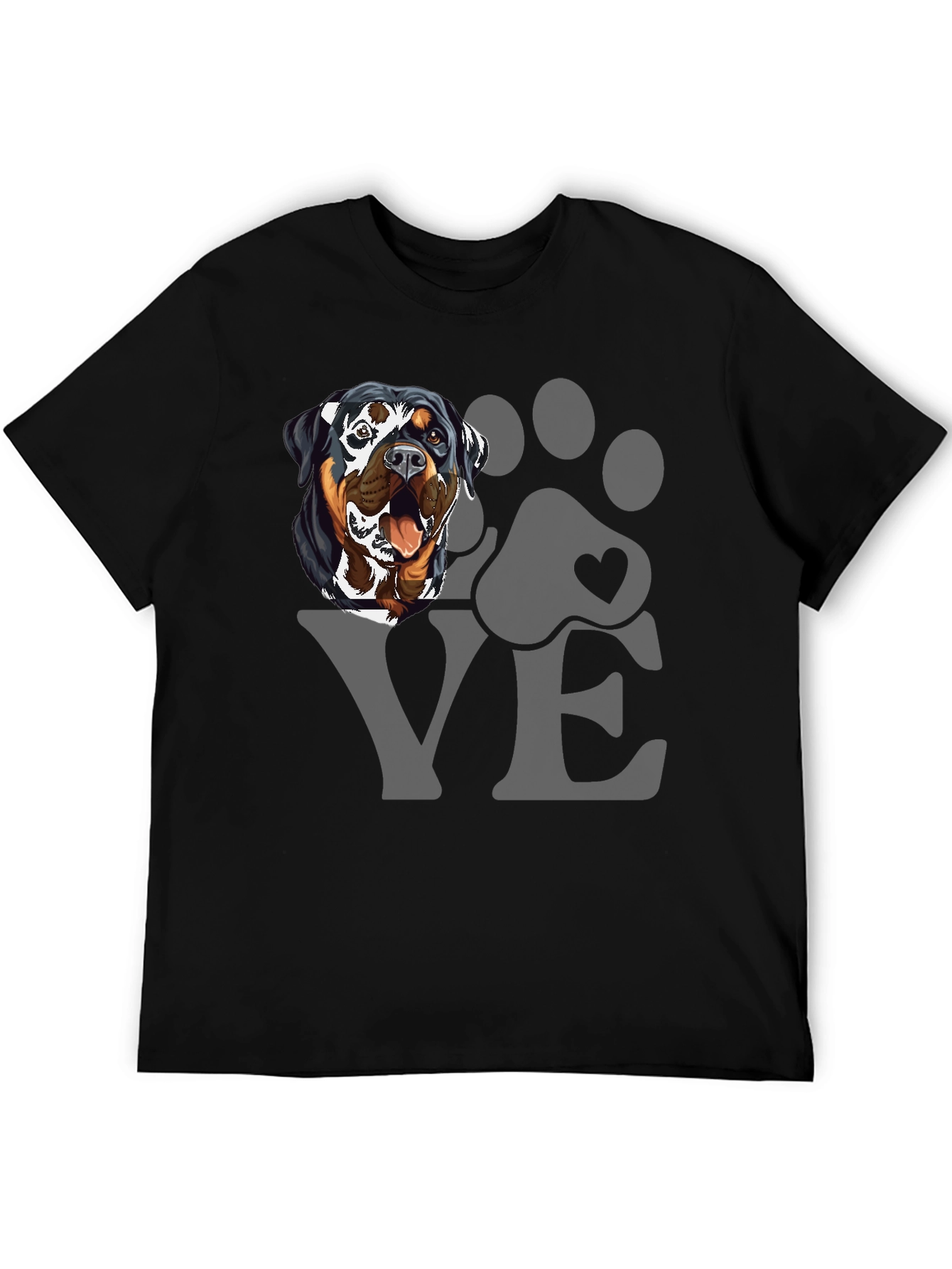 Rottweiler Dog Love Graphic T-Shirt