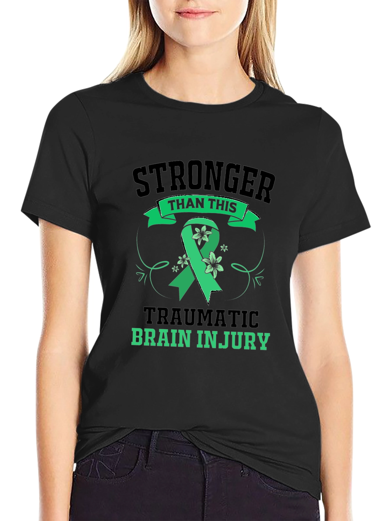 Stronger Than Traumatic Brain Injury Awareness Tee