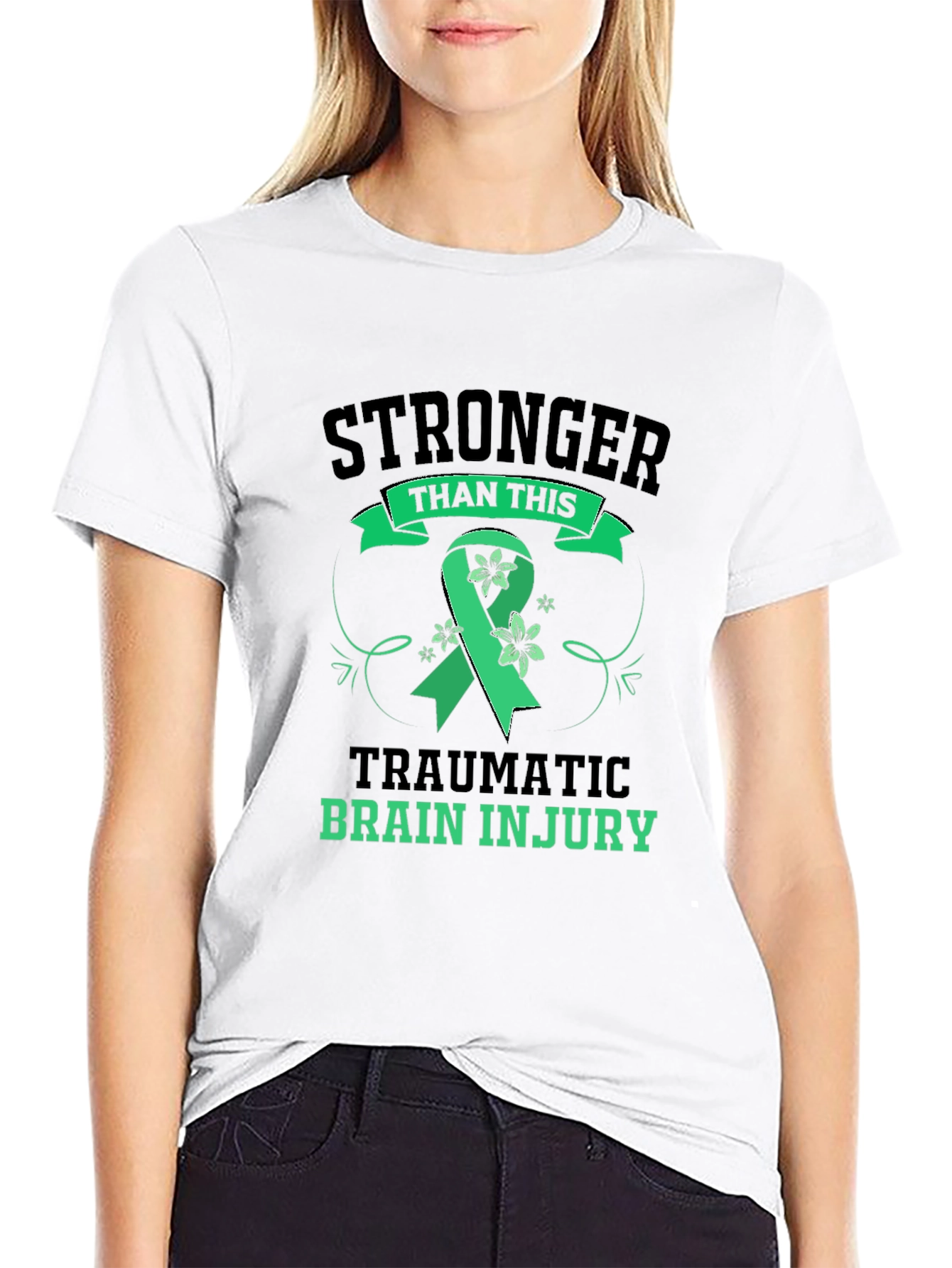 Stronger Than Traumatic Brain Injury Awareness Tee
