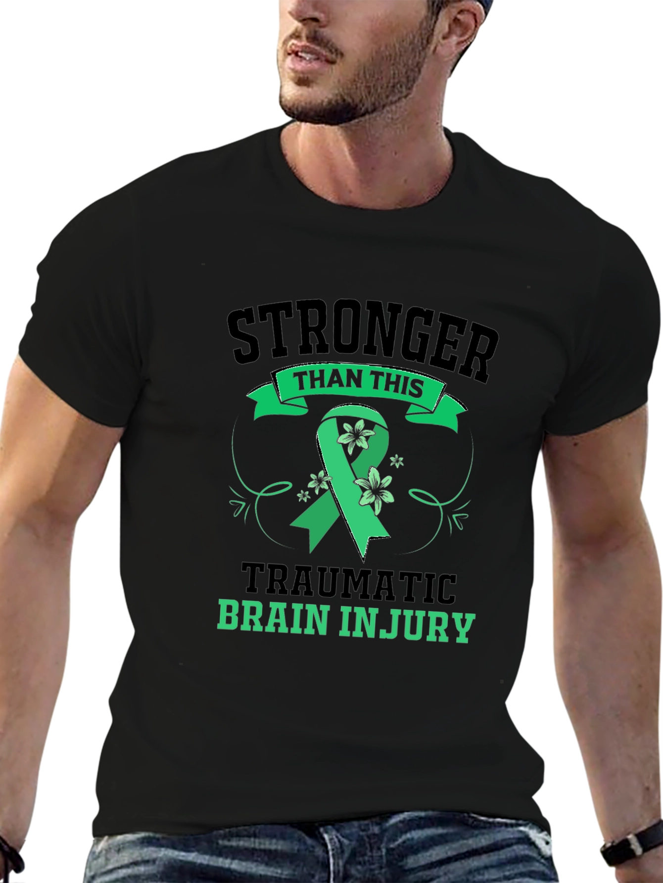 Stronger Than Traumatic Brain Injury Awareness Tee