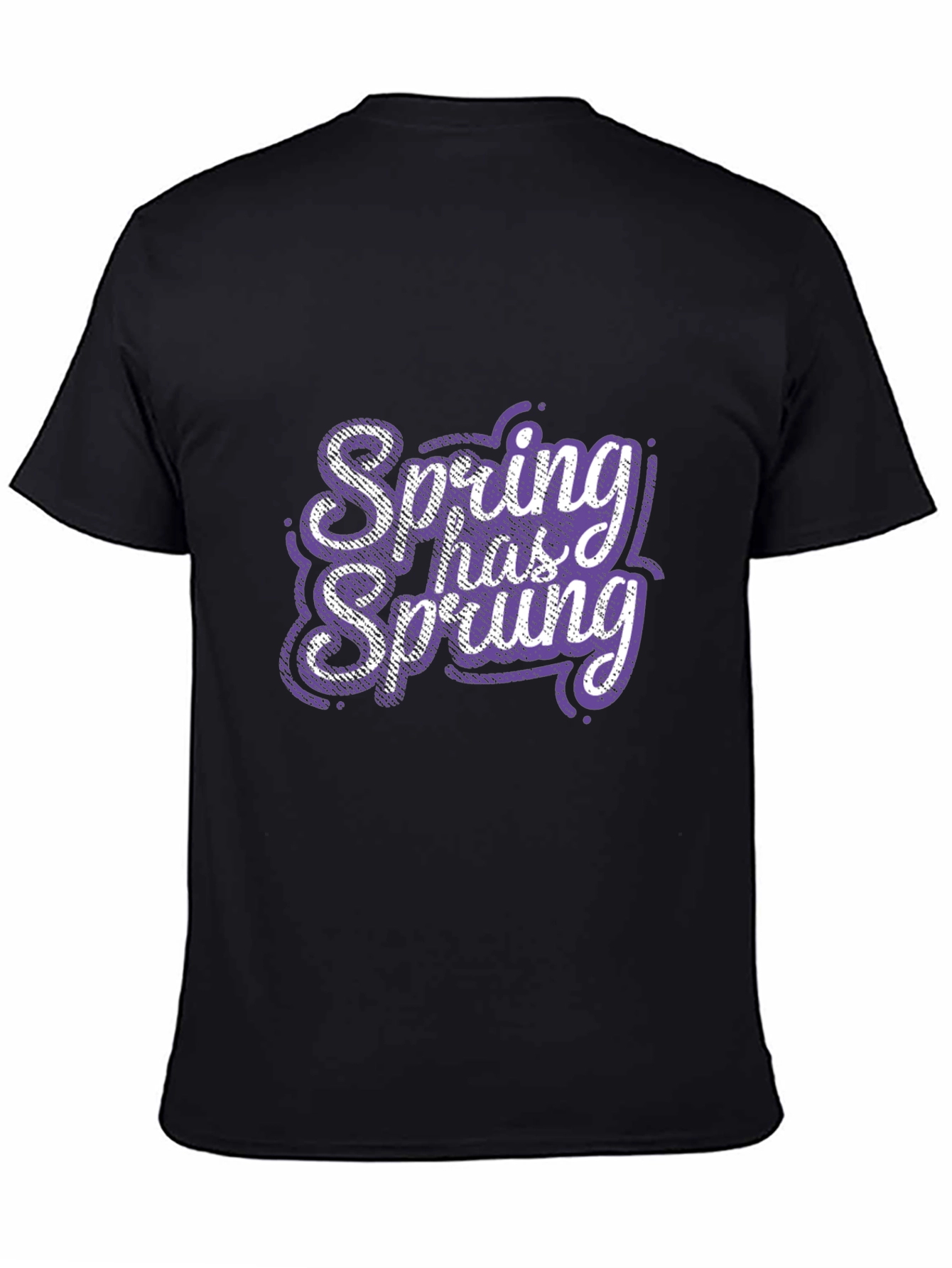 Spring Has Sprung Graphic Tee - Trendy Black Shirt