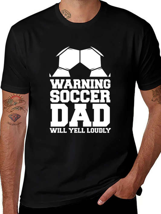 Warning Soccer Dad Graphic T-Shirt