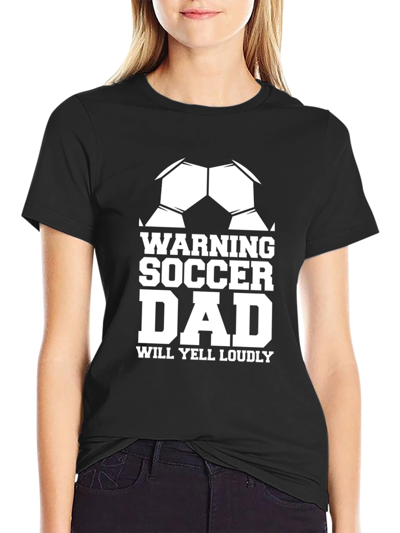 Warning Soccer Dad Graphic T-Shirt