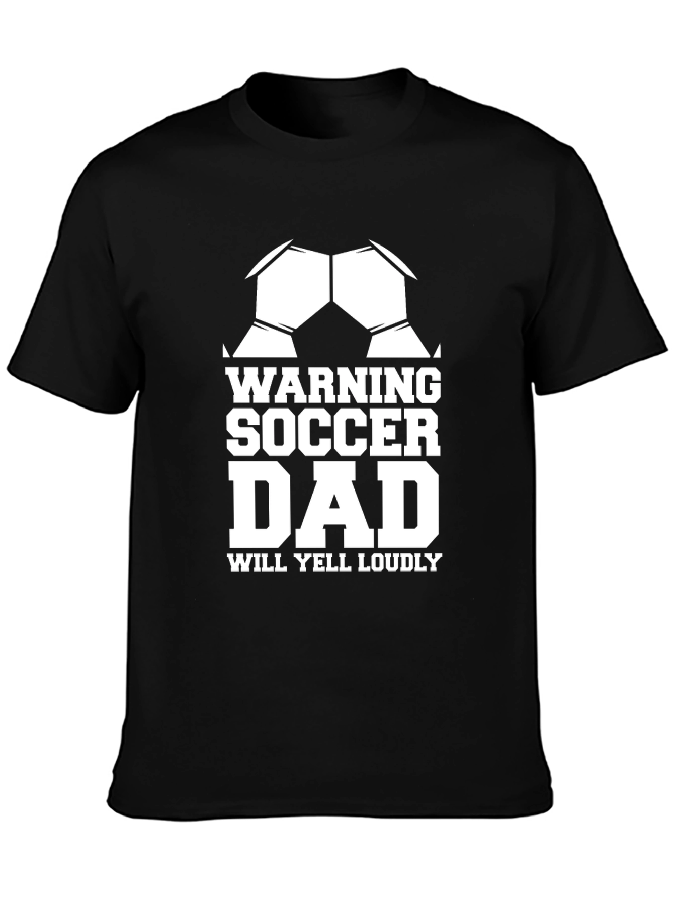 Warning Soccer Dad Graphic T-Shirt