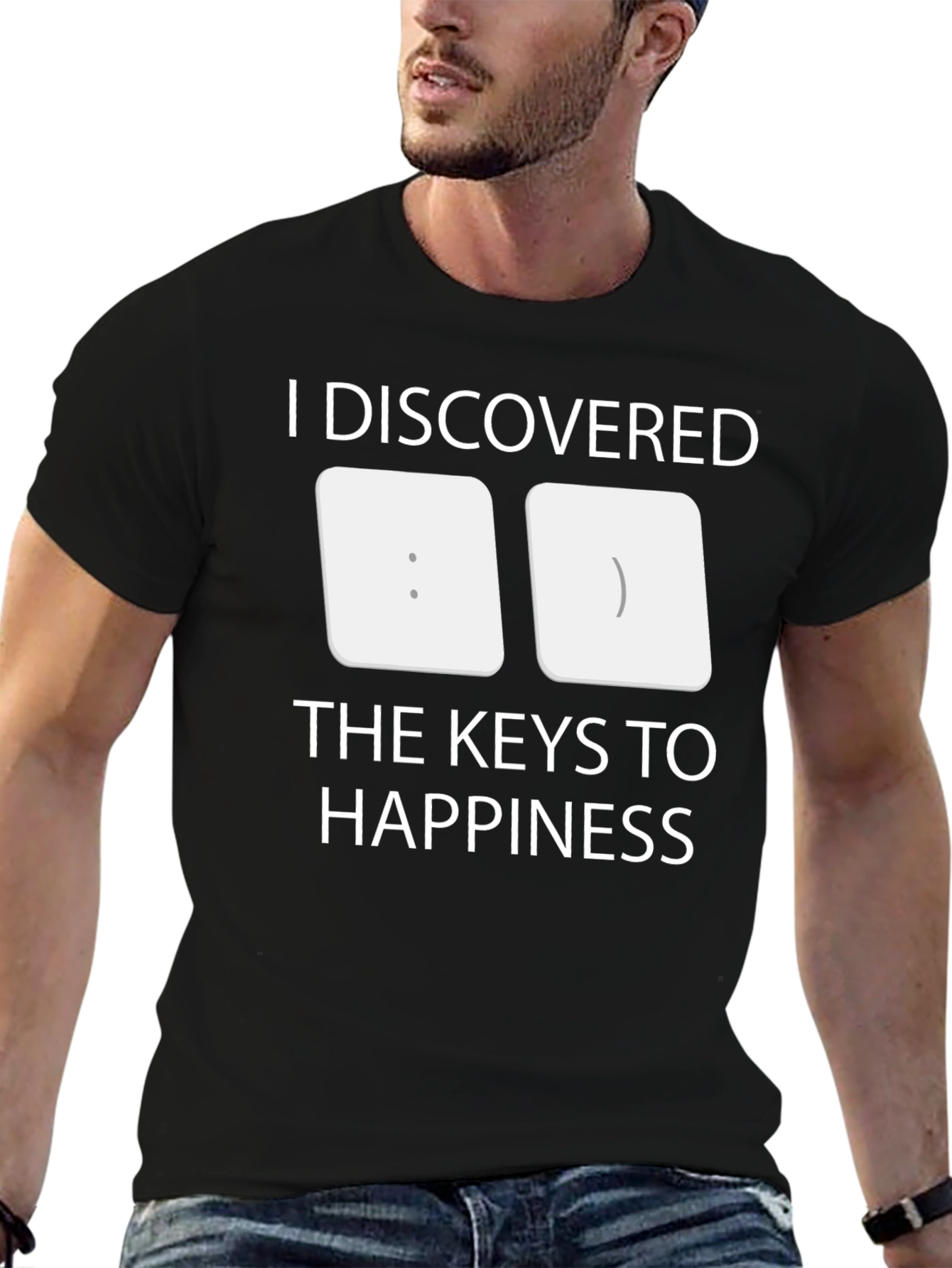 Keys to Happiness T-Shirt - Programmer Humor Tee